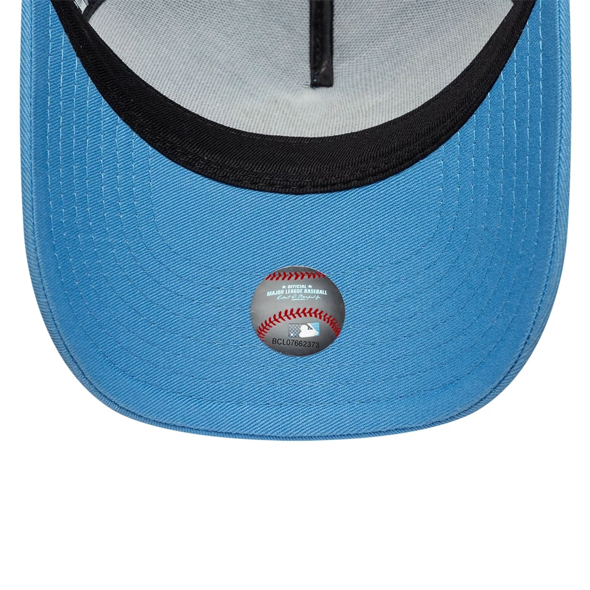 New York Yankees Youth MLB League Essential Pastel Blue 9FORTY A-Frame Trucker Adjustable Cap