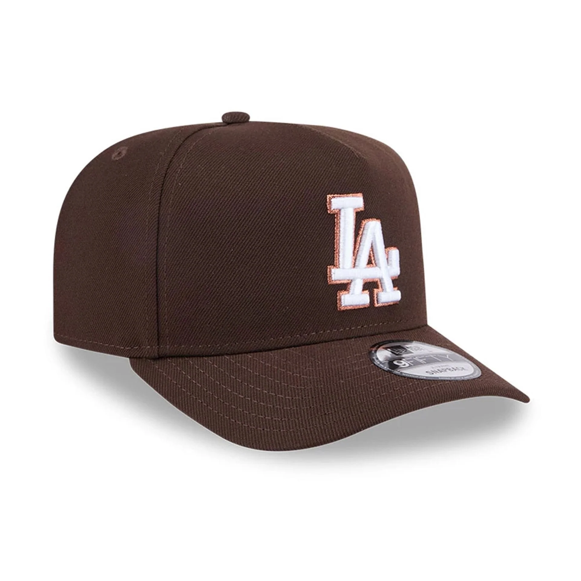 16426-la-dodgers-mlb-metallic-dark-brown-9fifty-a-frame-snapback-adjustable-cap-4.webp LA Dodgers MLB Metallic Dark Brown 9FIFTY A-Frame Snapback Adjustable Cap