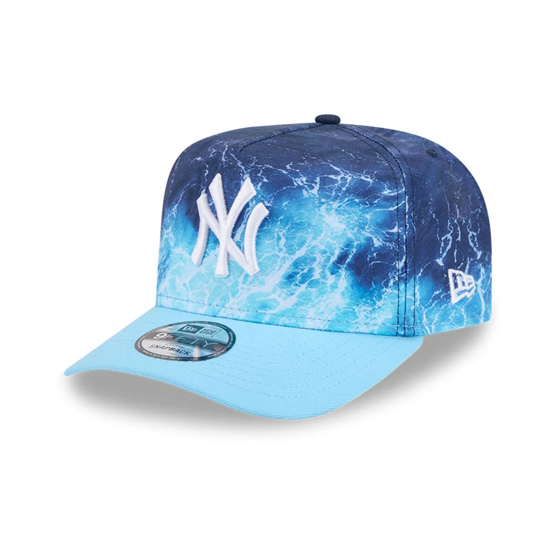 Yankees MLB Deep Water Pastel Blue 9FIFTY A-Frame Snapback Adjustable Cap