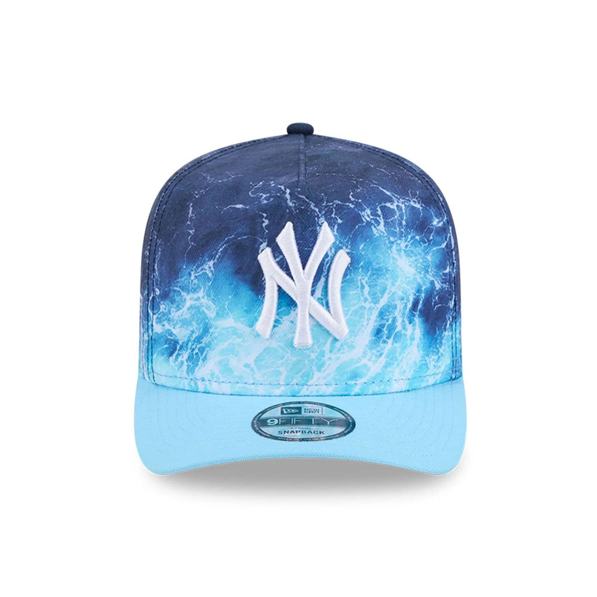 Yankees MLB Deep Water Pastel Blue 9FIFTY A-Frame Snapback Adjustable Cap