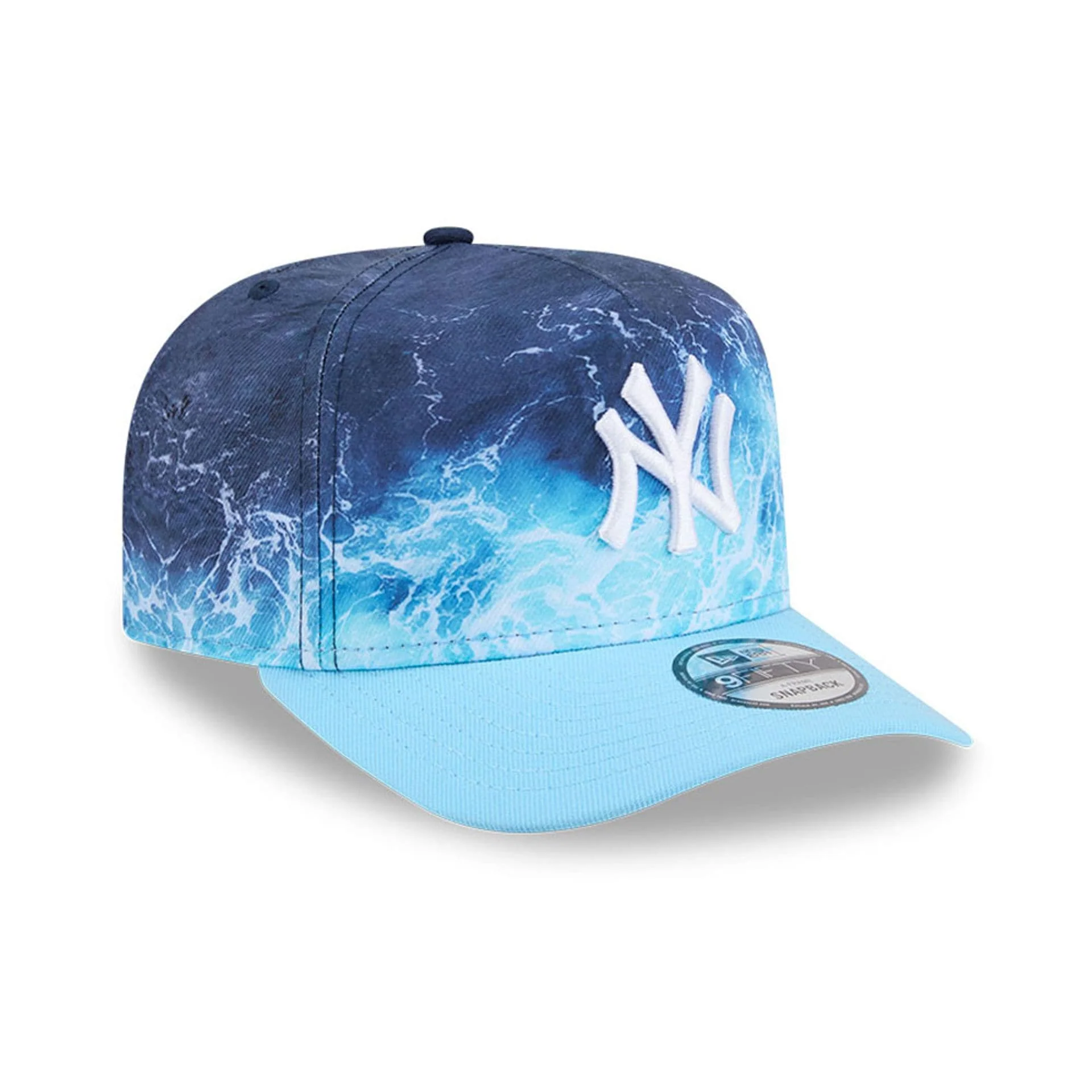 Yankees MLB Deep Water Pastel Blue 9FIFTY A-Frame Snapback Adjustable Cap