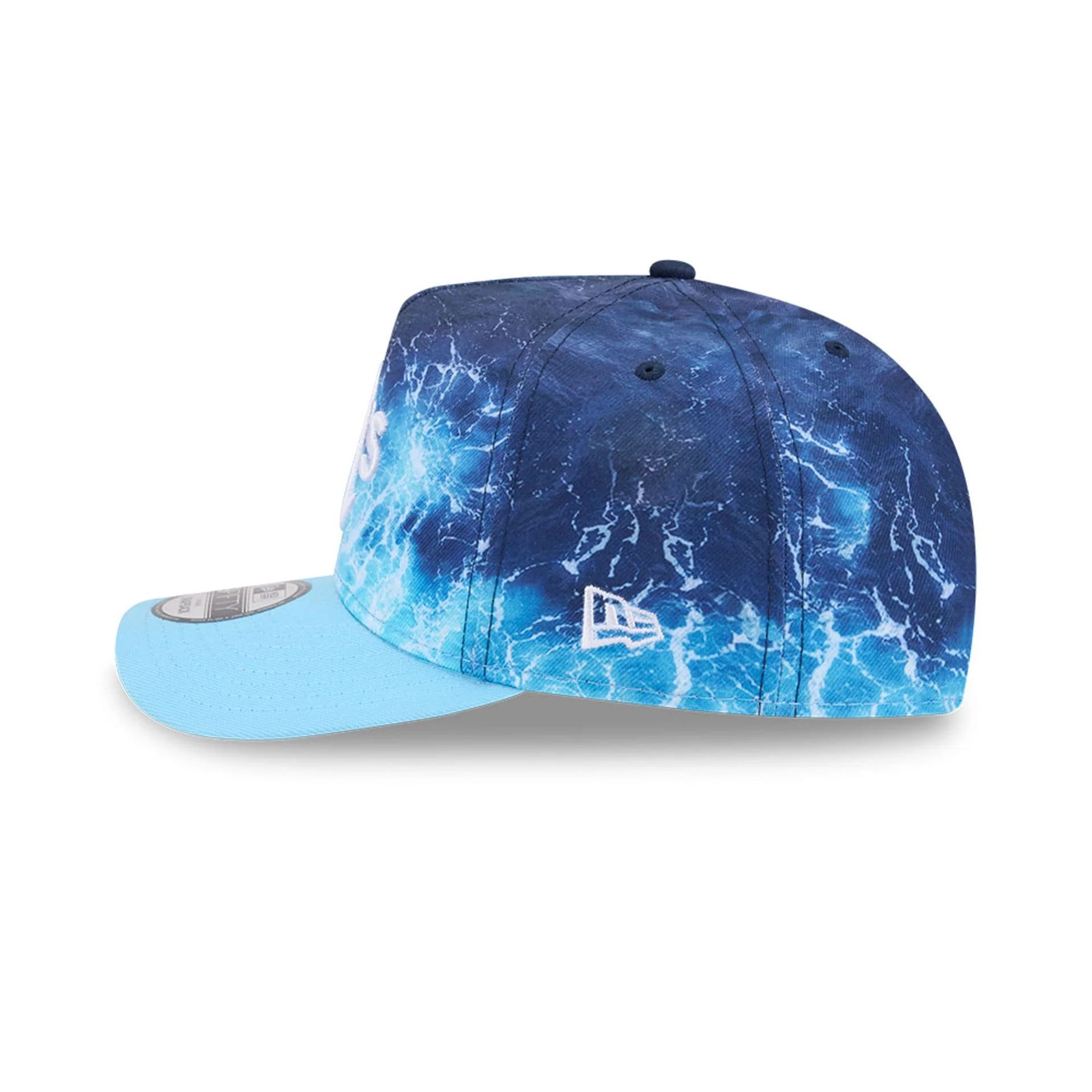 Athletics MLB Deep Water Pastel Blue 9FIFTY A-Frame Snapback Adjustable Cap