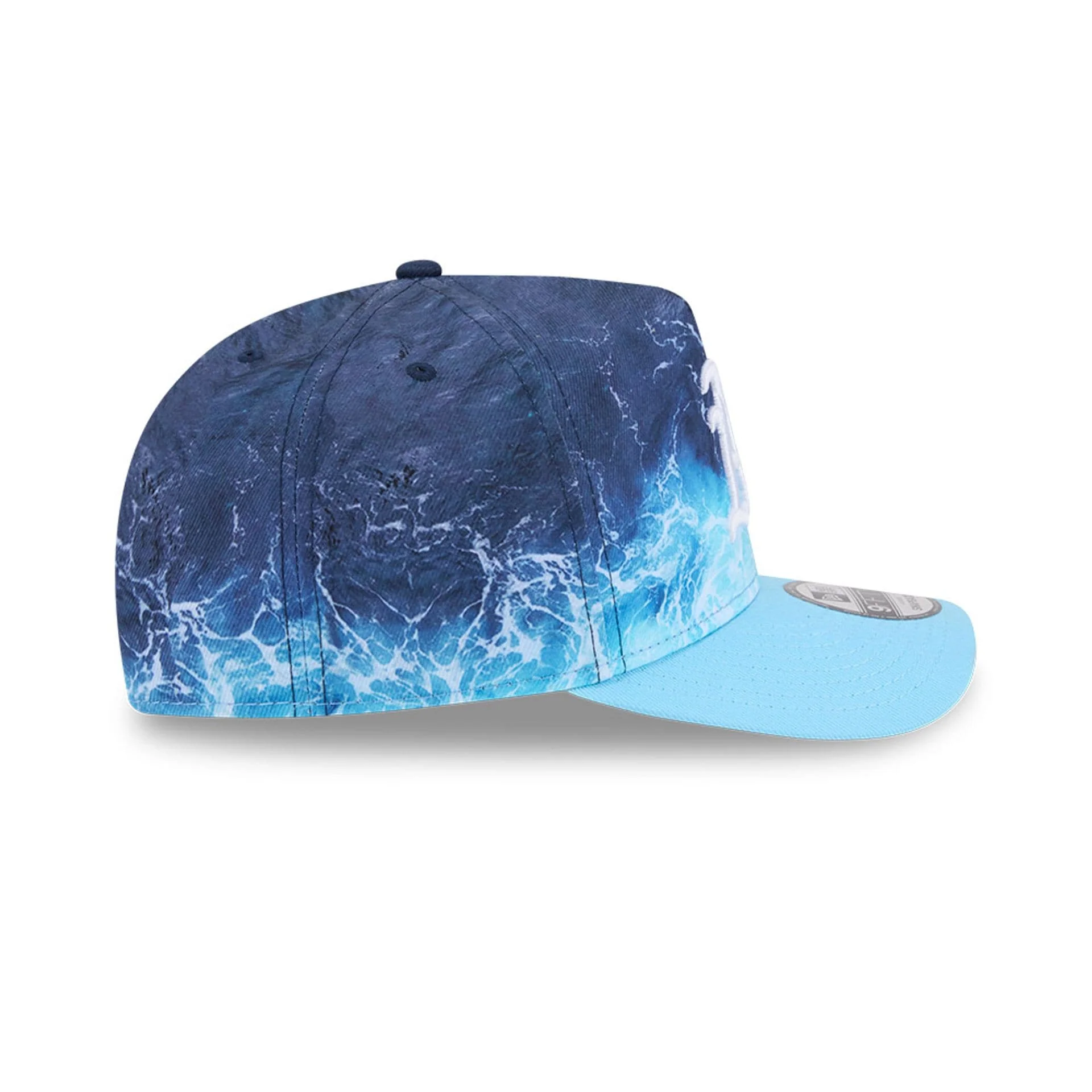 Athletics MLB Deep Water Pastel Blue 9FIFTY A-Frame Snapback Adjustable Cap