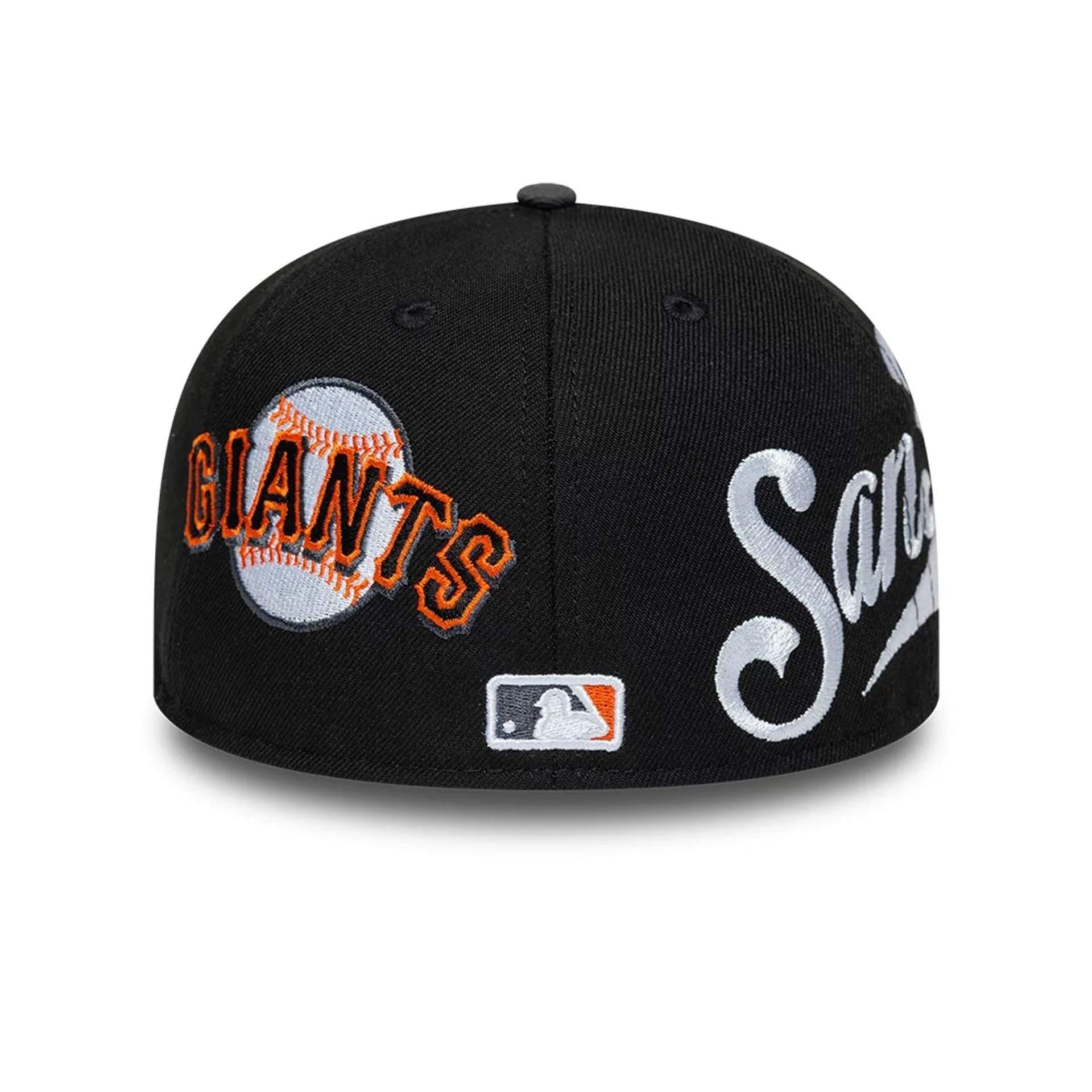 San Francisco Giants MLB Multi Logo Satin Lined Black 59FIFTY Fitted Cap