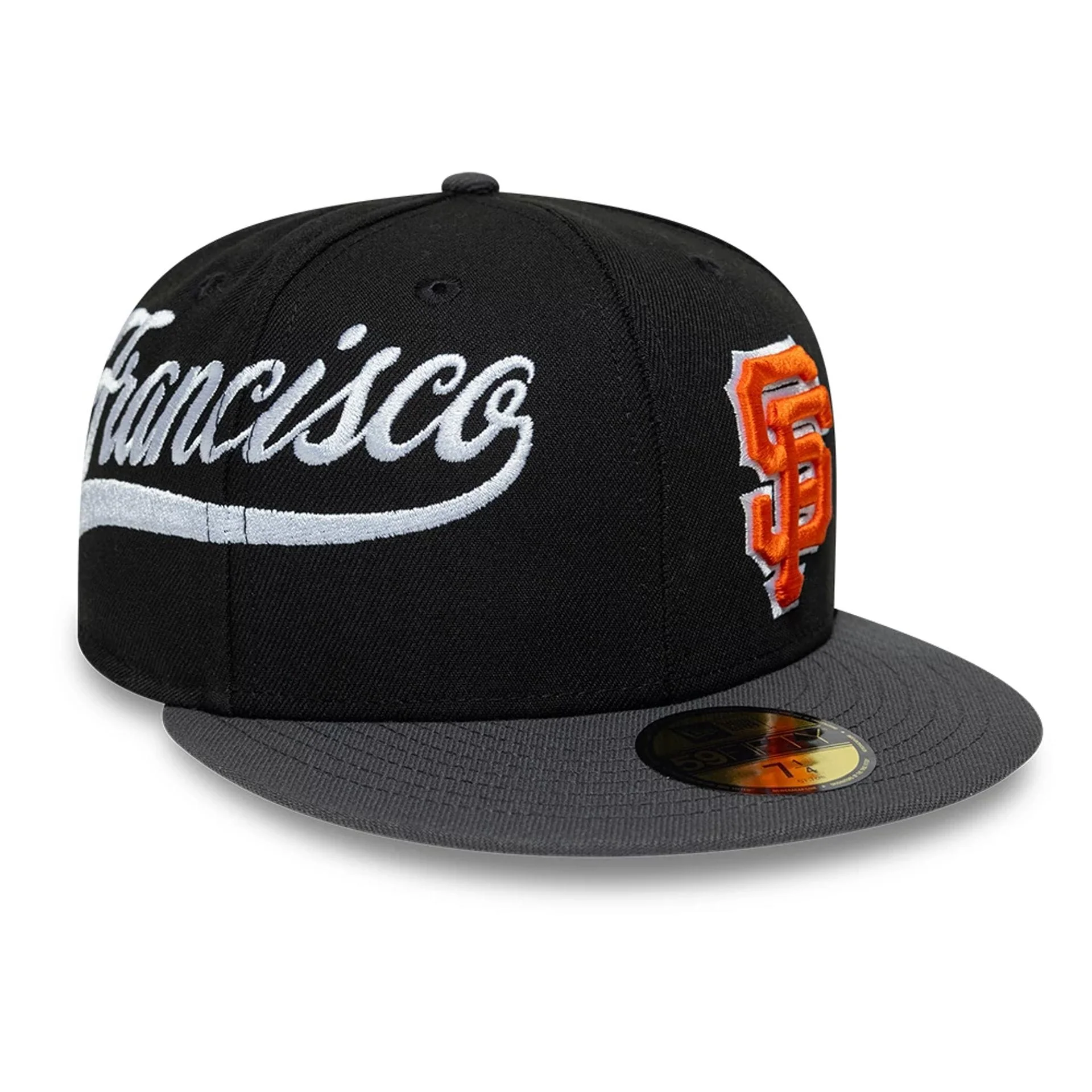 San Francisco Giants MLB Multi Logo Satin Lined Black 59FIFTY Fitted Cap