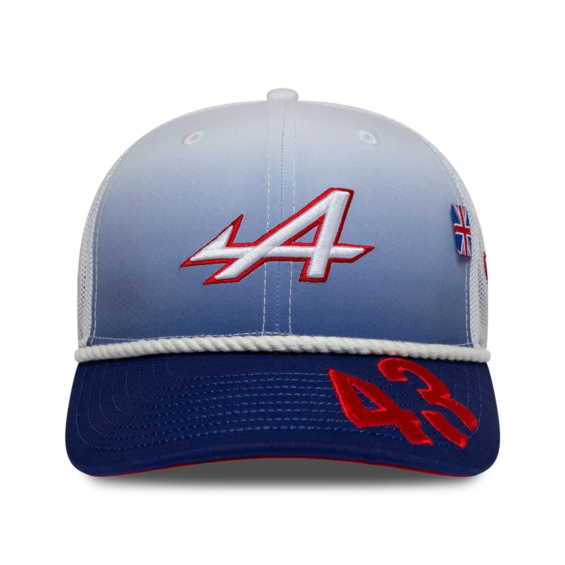 Alpine Racing Franco Colapinto Silverstone Race Special White 9SEVENTY Stretch Snap Adjustable Cap