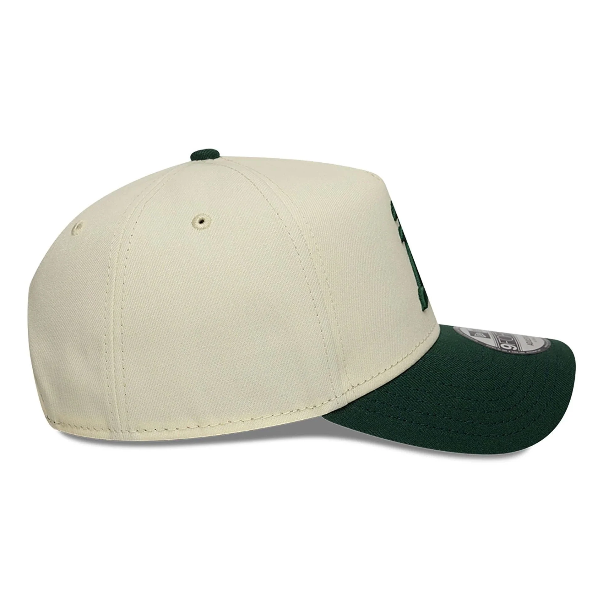 Oakland Athletics Chrome White And Dark Green 9FORTY A-Frame Adjustable Cap