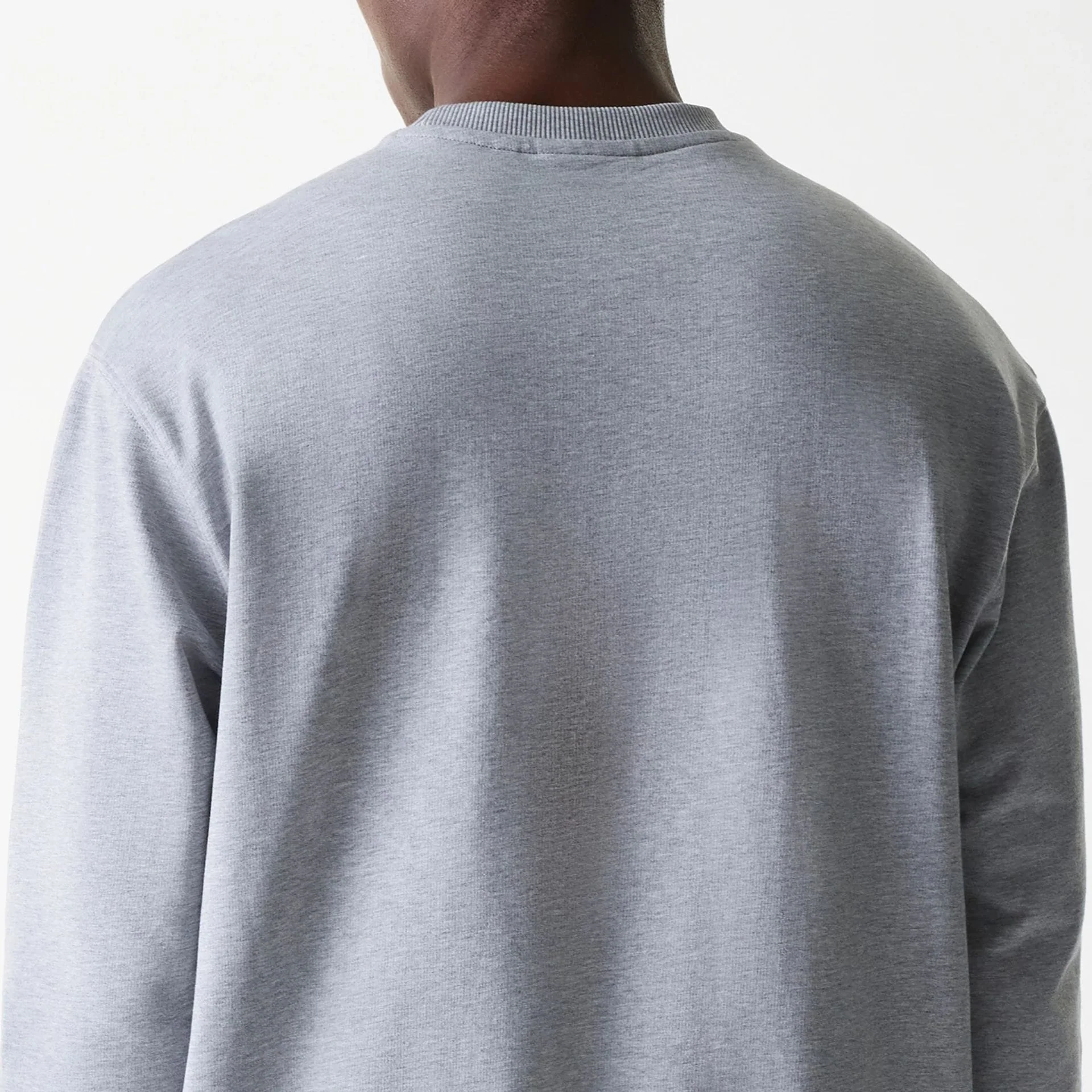 New York Yankees MLB League Essential French Terry Grey Crew Neck Sweater