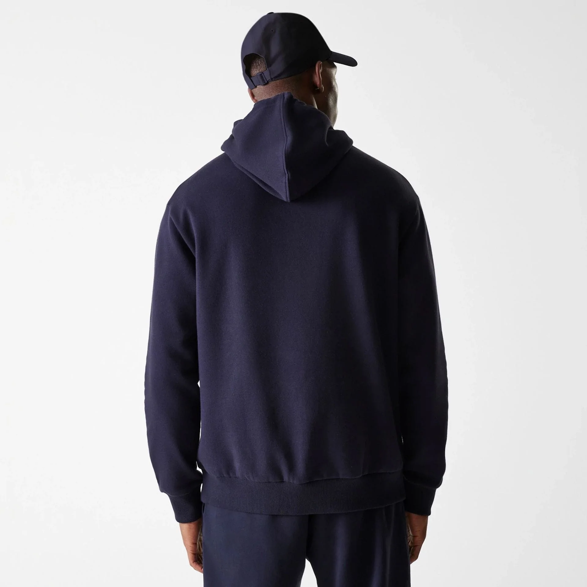 New York Yankees MLB League Essential Midi French Terry Navy Oversized Pullover Hoodie