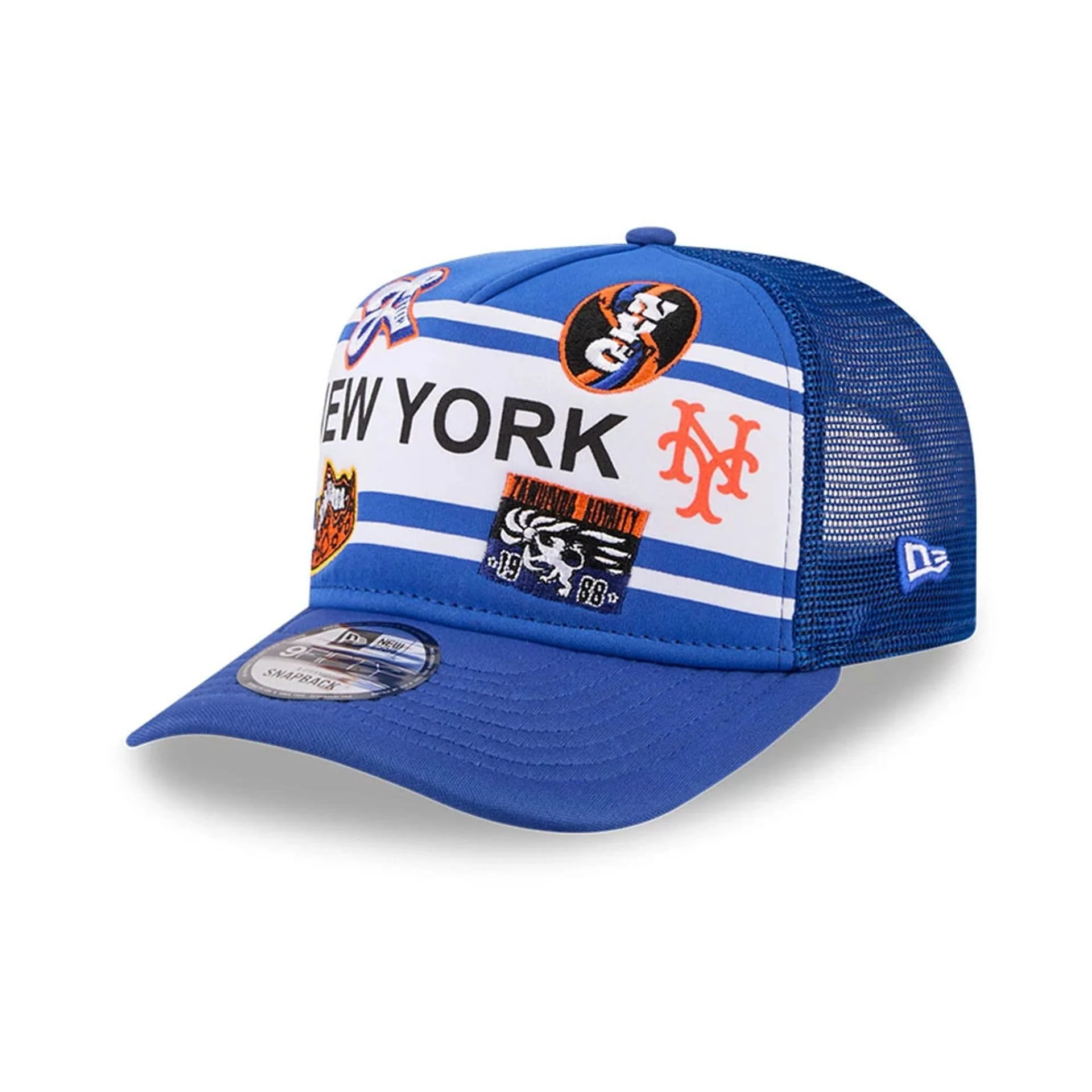 Mets MLB X Coming To America Blue 9FIFTY A-Frame Snapback Adjustable Cap