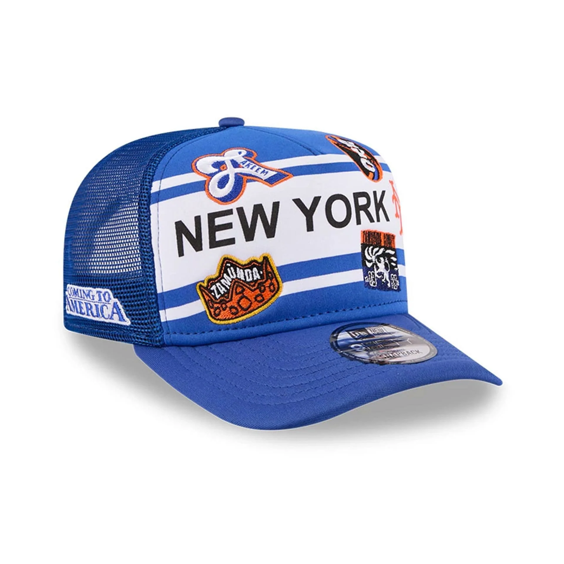 Mets MLB X Coming To America Blue 9FIFTY A-Frame Snapback Adjustable Cap