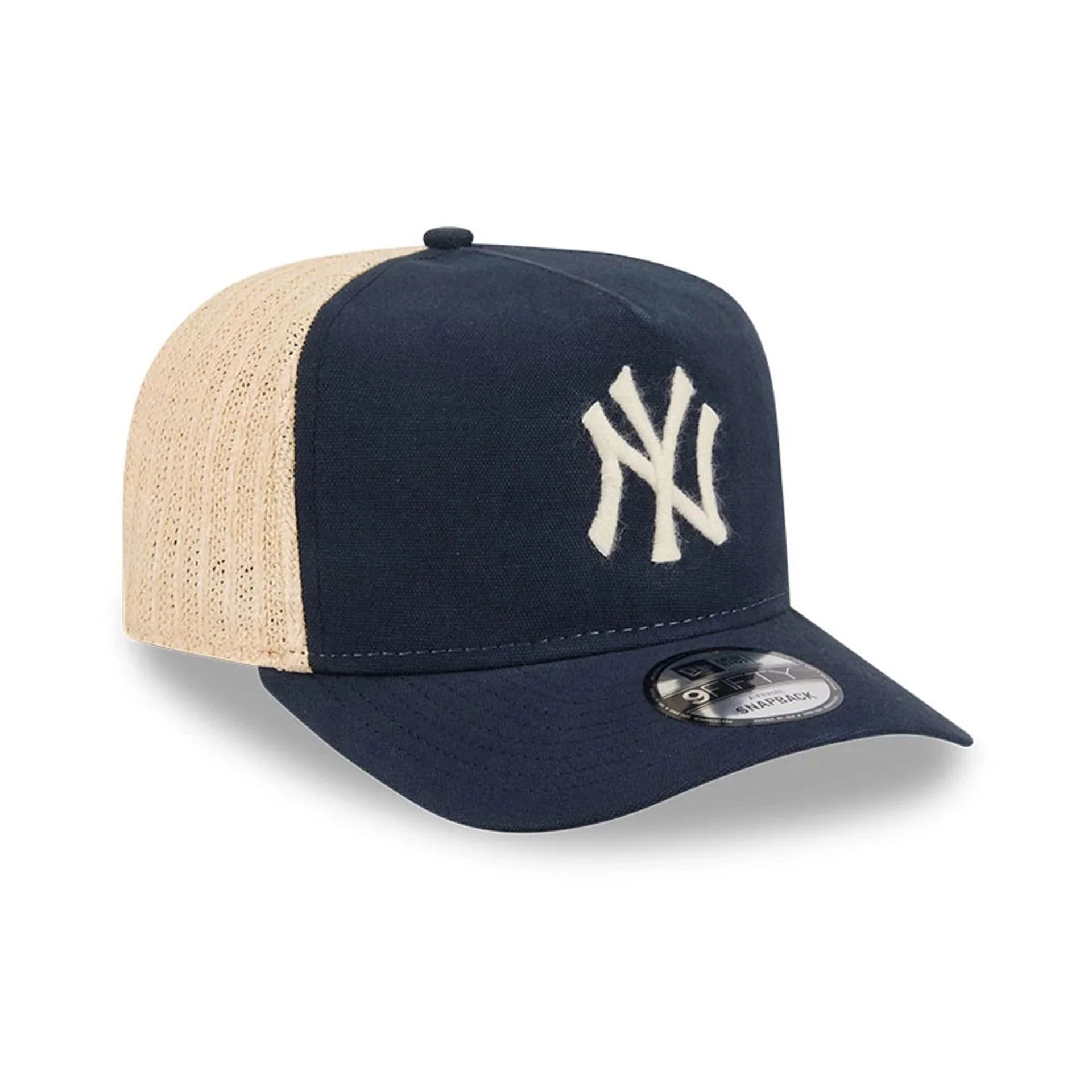 New York Yankees MLB Grained Navy 9FIFTY A-Frame Snapback Adjustable Cap