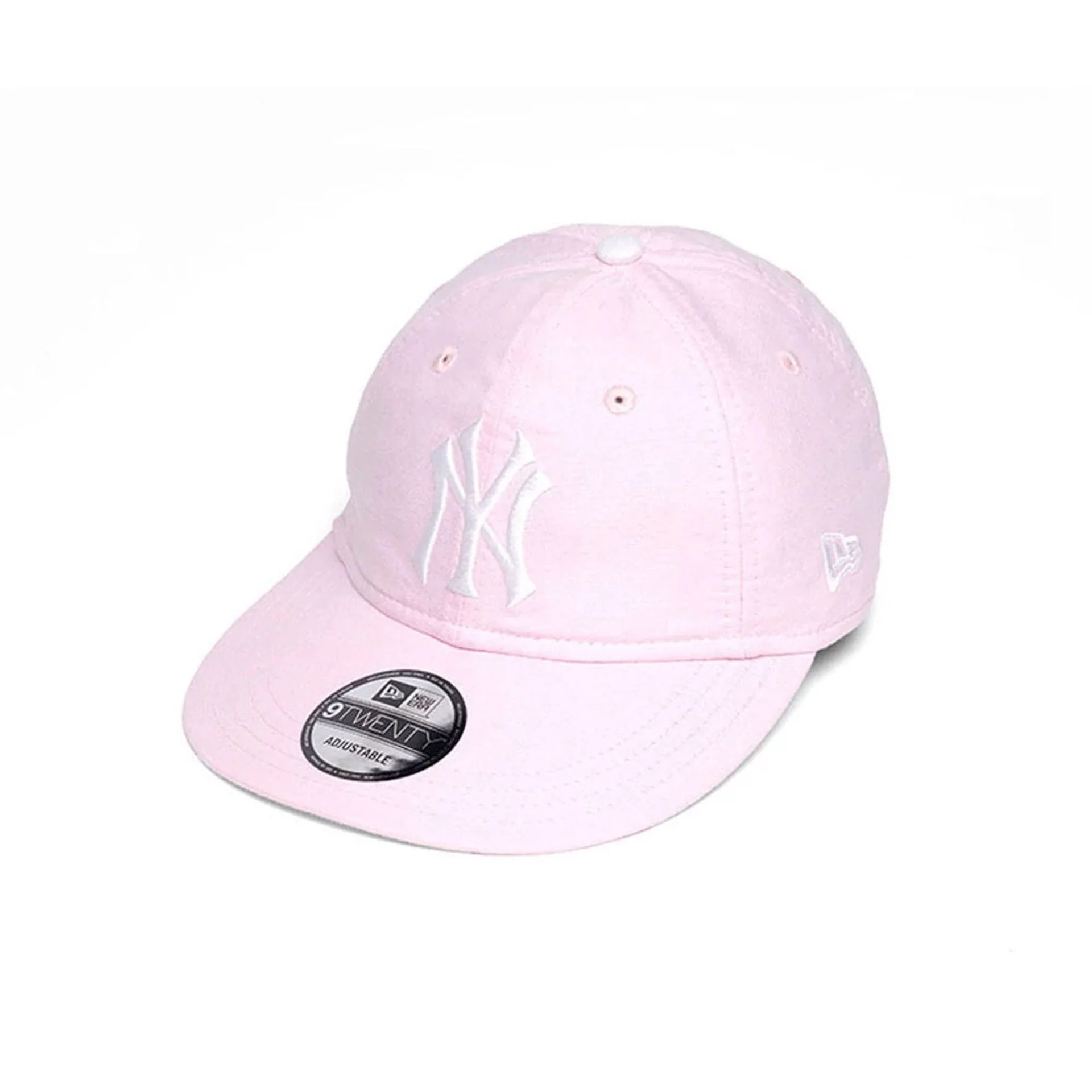 New York Yankees MLB Oxford Pastel Pink 9TWENTY Long Visor Adjustable Cap