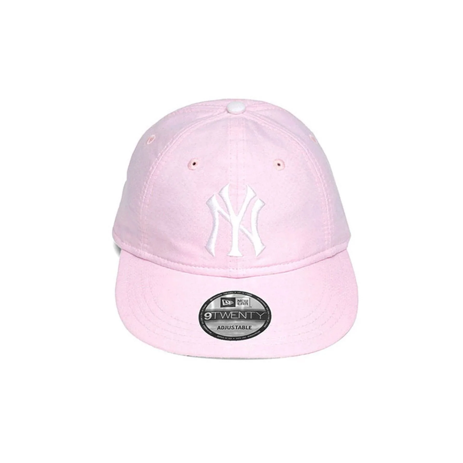 New York Yankees MLB Oxford Pastel Pink 9TWENTY Long Visor Adjustable Cap