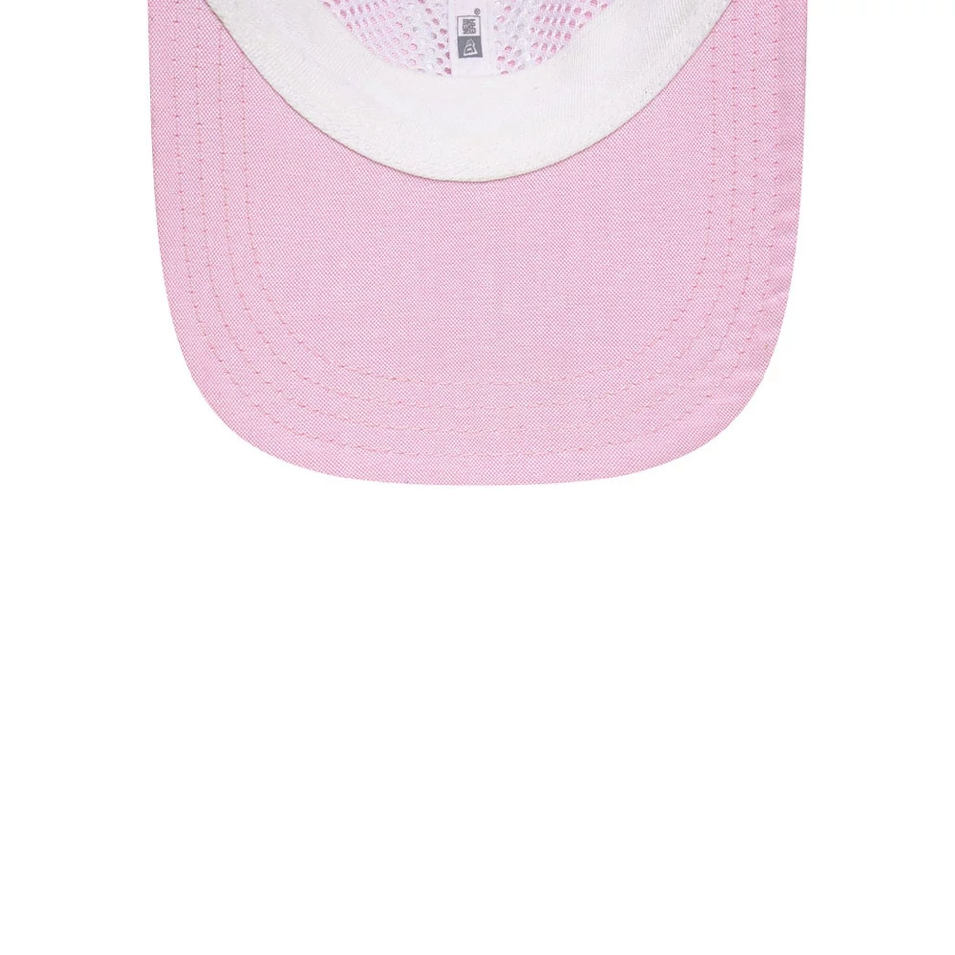 New York Yankees MLB Oxford Pastel Pink 9TWENTY Long Visor Adjustable Cap