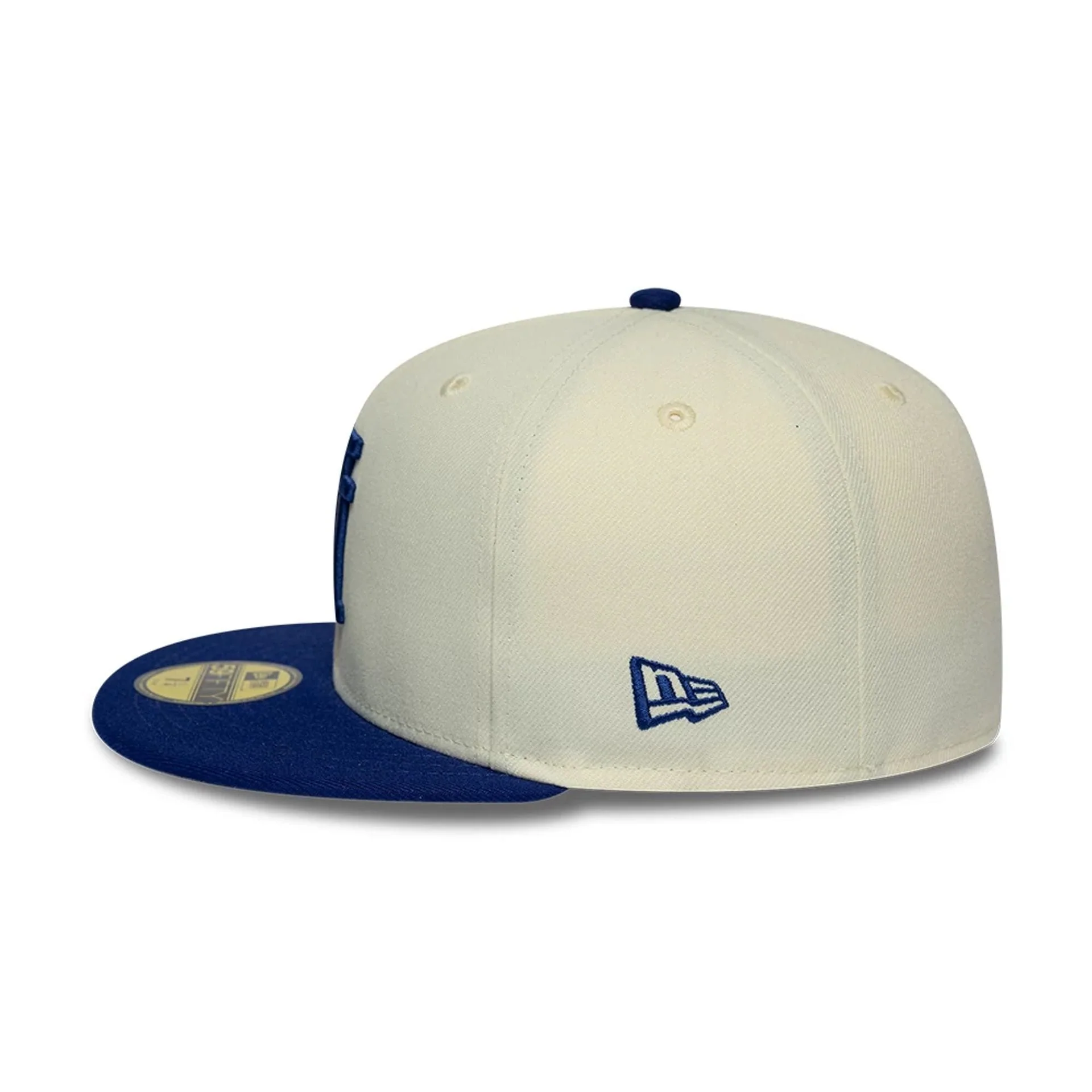 LA Dodgers MLB Upside Down Cream 59FIFTY Fitted Cap
