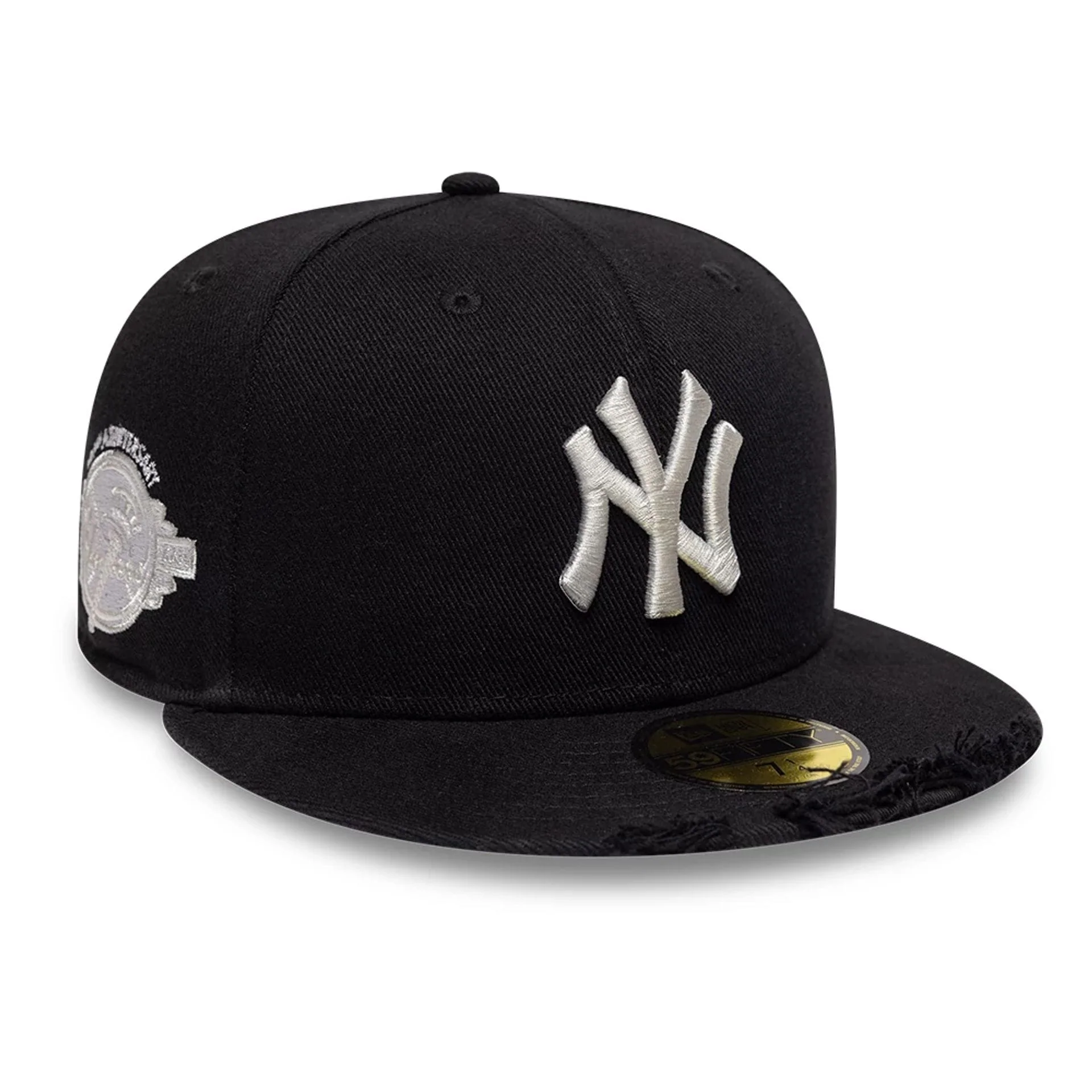 New York Yankees MLB Distressed Black 59FIFTY Fitted Cap