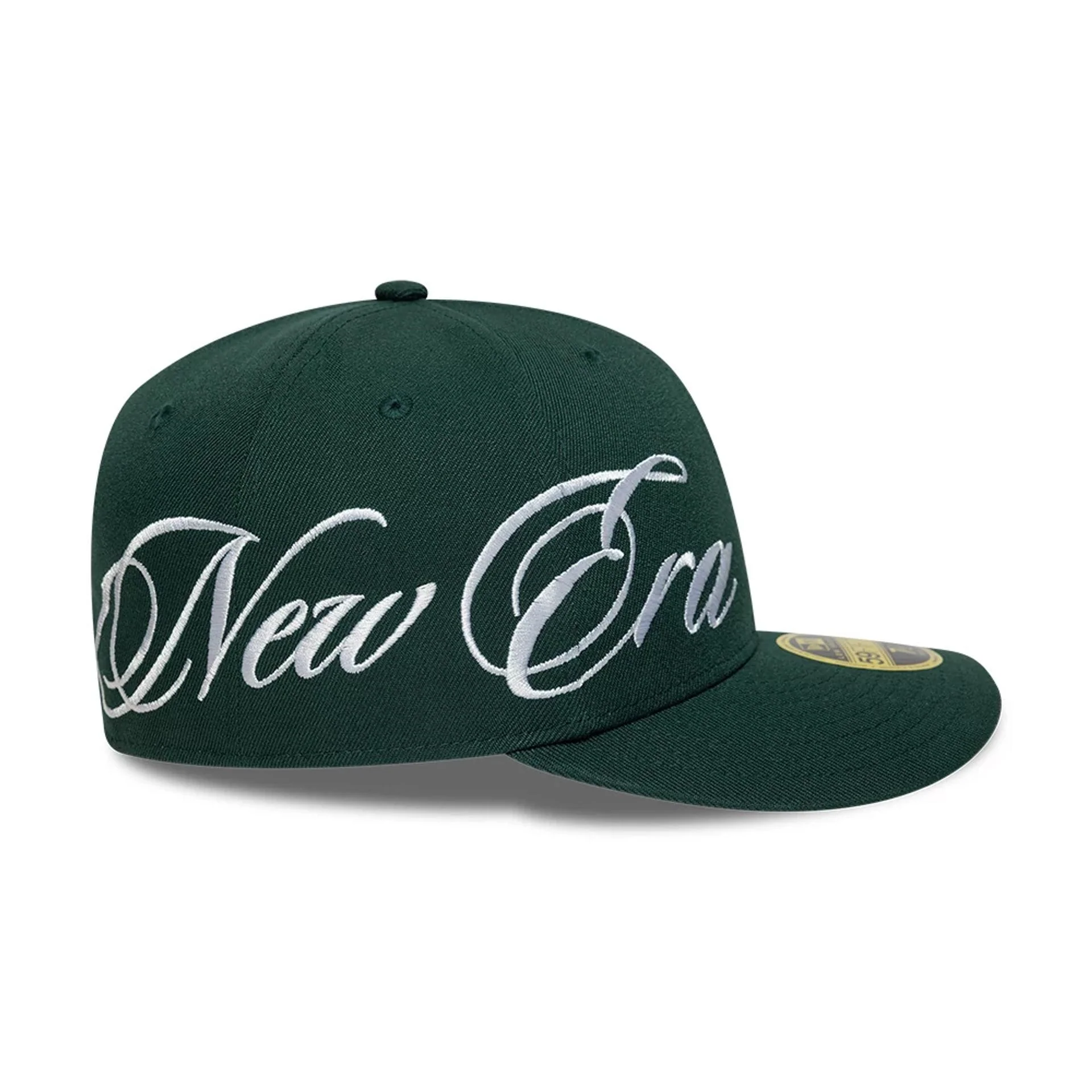New Era Side Script Dark Green Low Profile 59FIFTY Fitted Cap