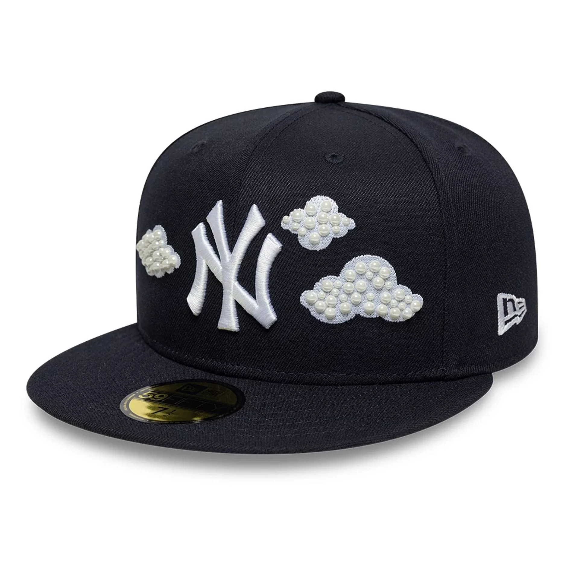 New York Yankees MLB Faux Pearl Cloud Navy 59FIFTY Fitted Cap