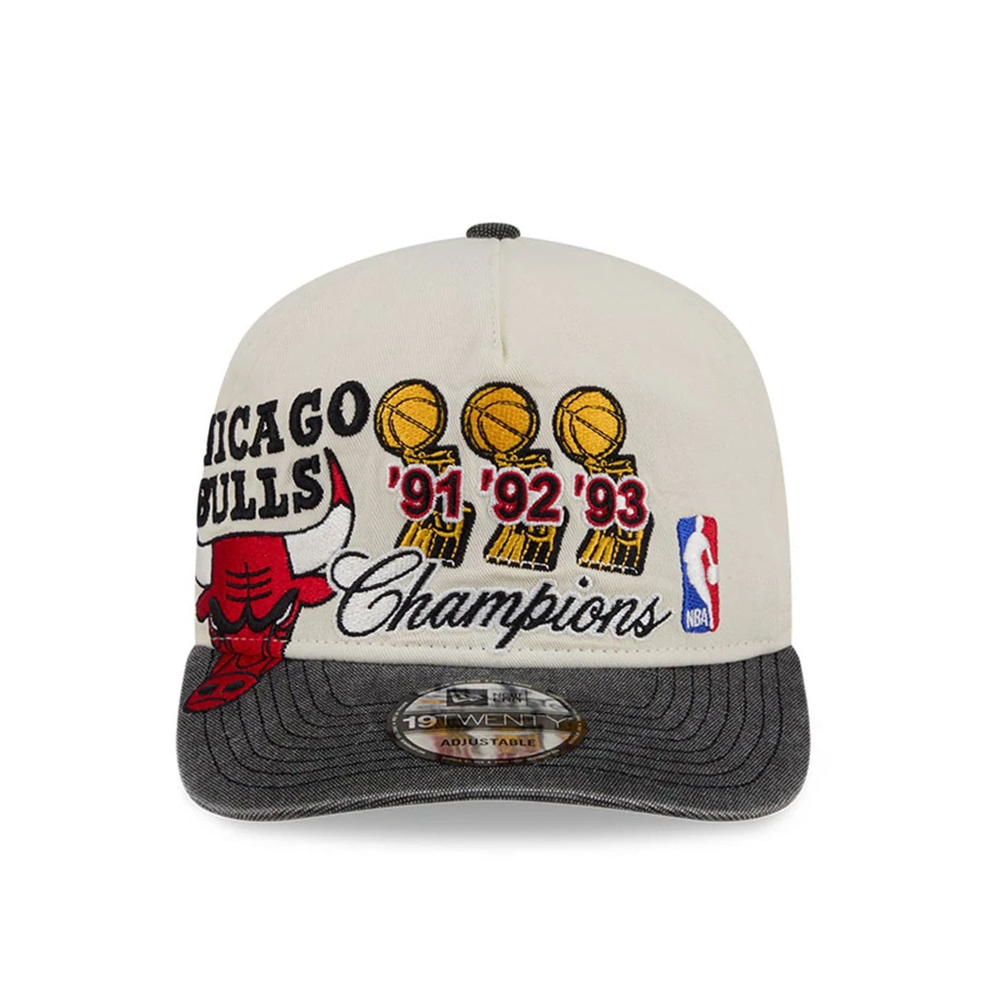 Chicago Bulls NBA Hardwood Classic Black 19TWENTY Adjustable Cap