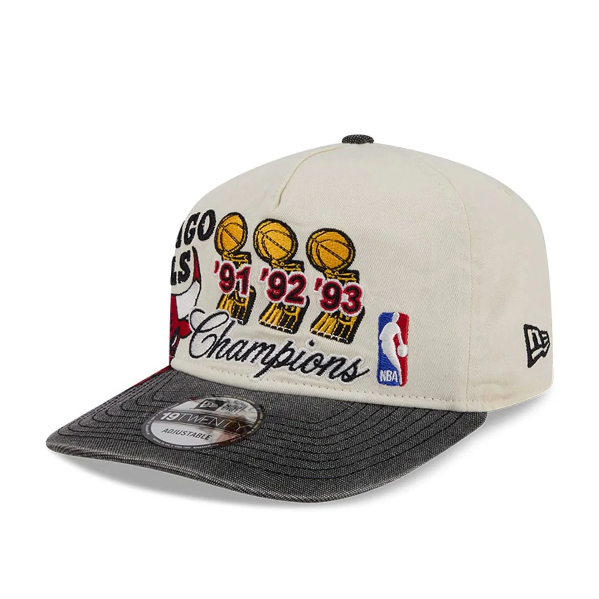 Chicago Bulls NBA Hardwood Classic Black 19TWENTY Adjustable Cap