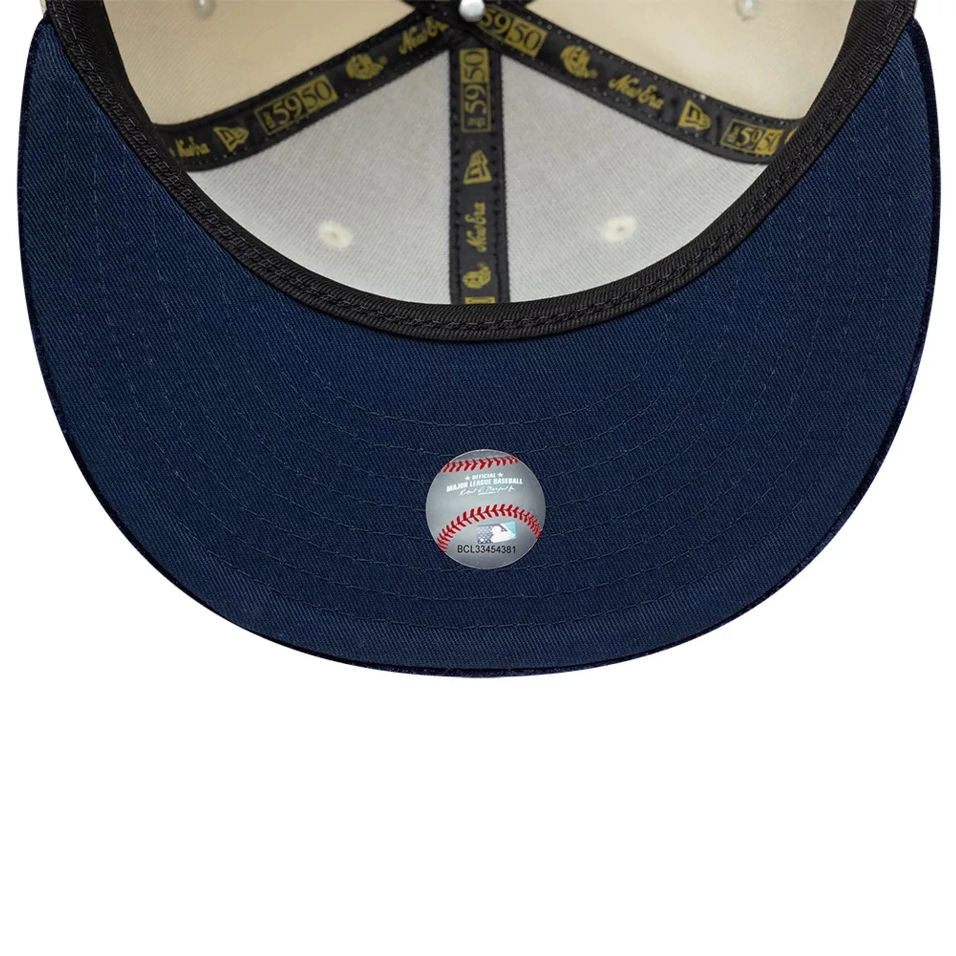 New York Yankees MLB Paisley Visor Cream 59FIFTY Fitted Cap