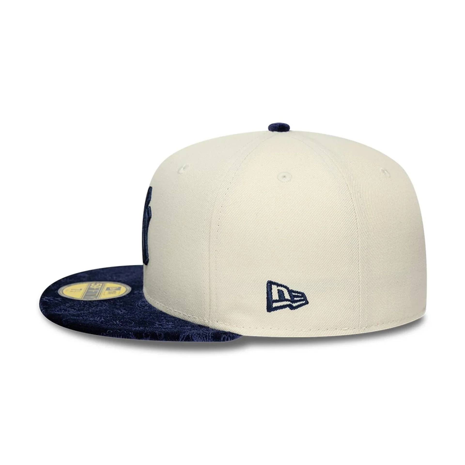 New York Yankees MLB Paisley Visor Cream 59FIFTY Fitted Cap