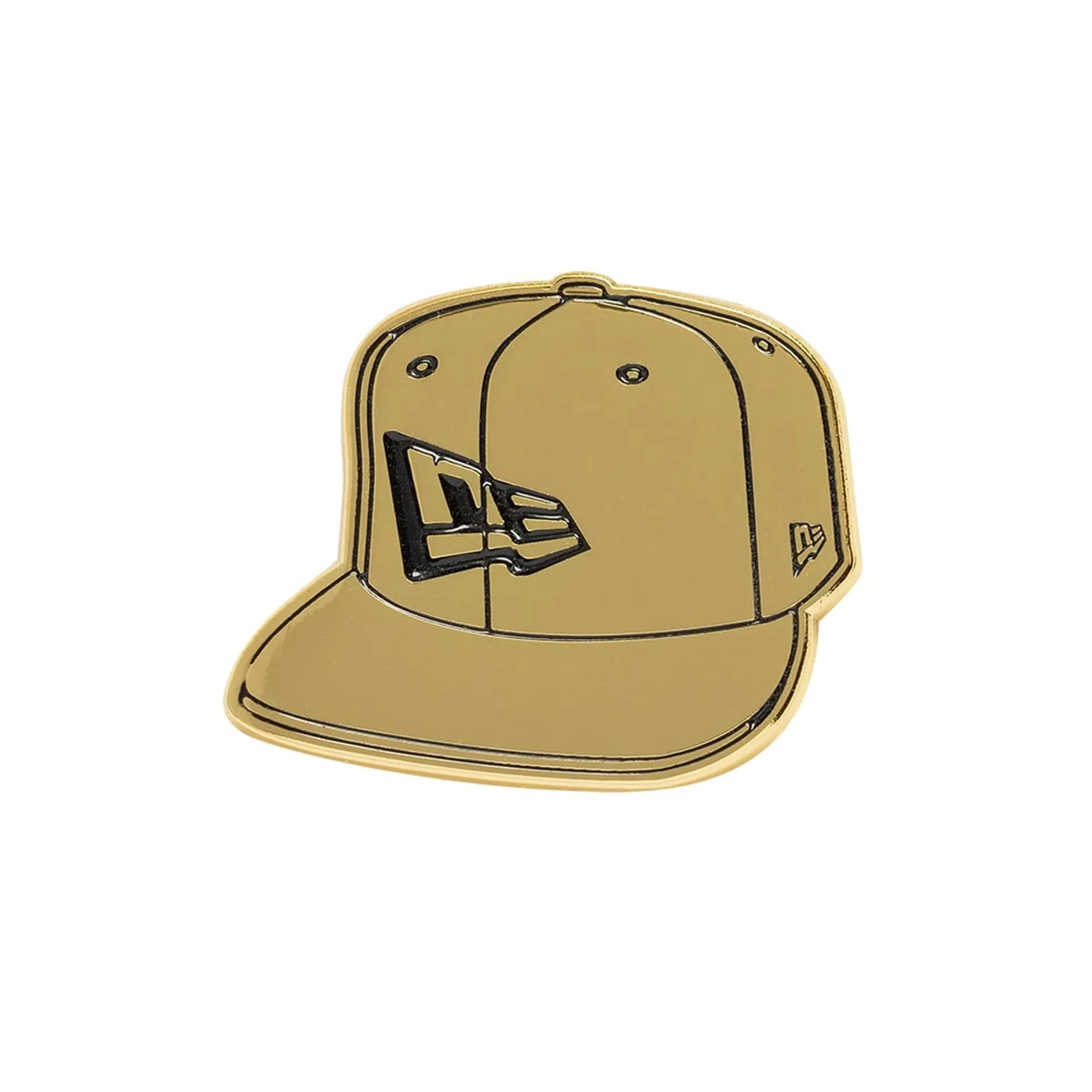 New Era 59FIFTY Fitted Gold Pin Badge