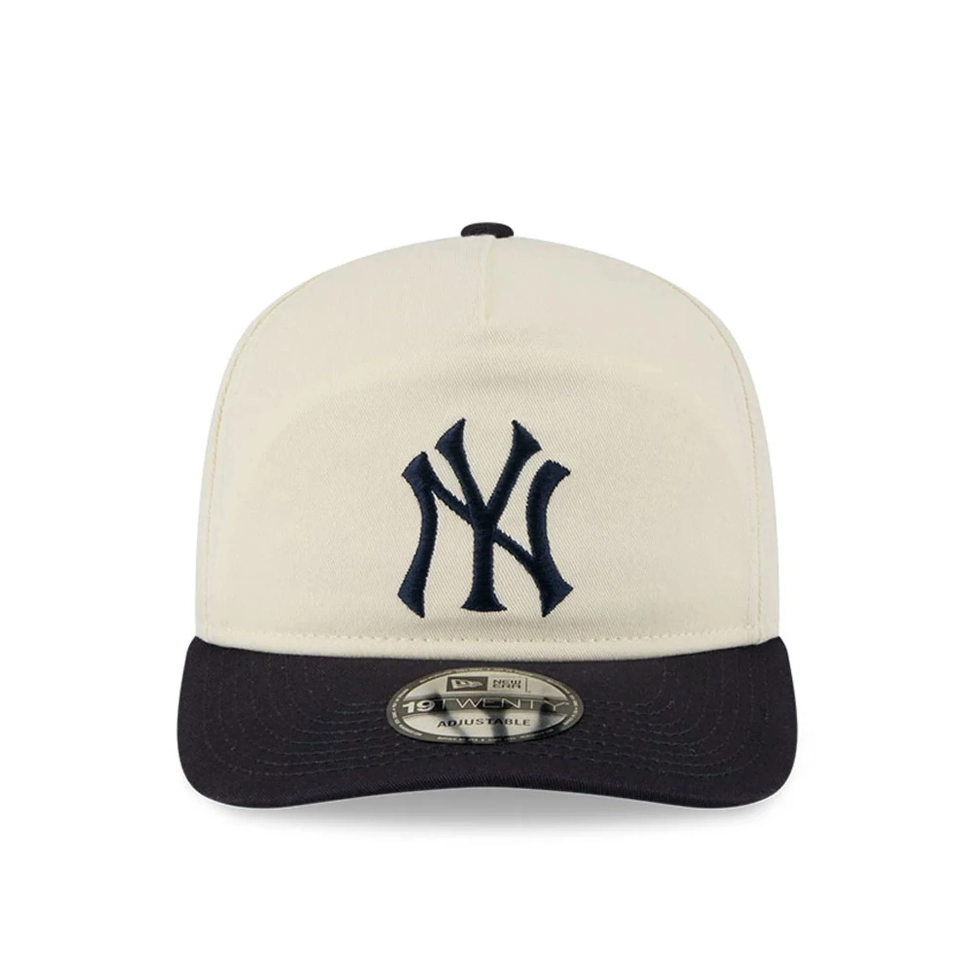 New York Yankees MLB 2 Tone Washed Cream 19TWENTY Adjustable Cap