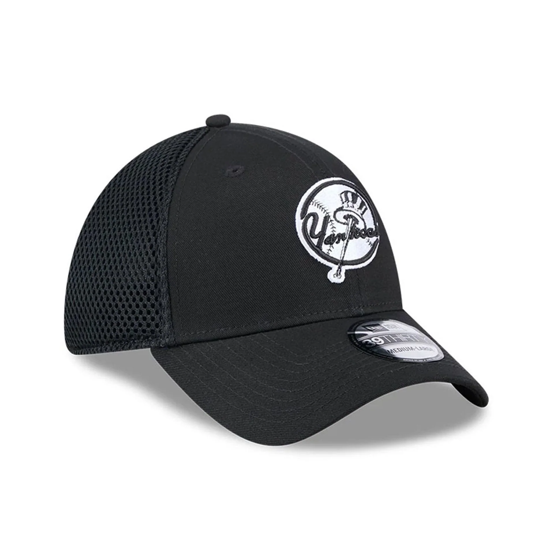 New York Yankees MLB Evergreen Neo Black 39THIRTY Stretch Fit Cap