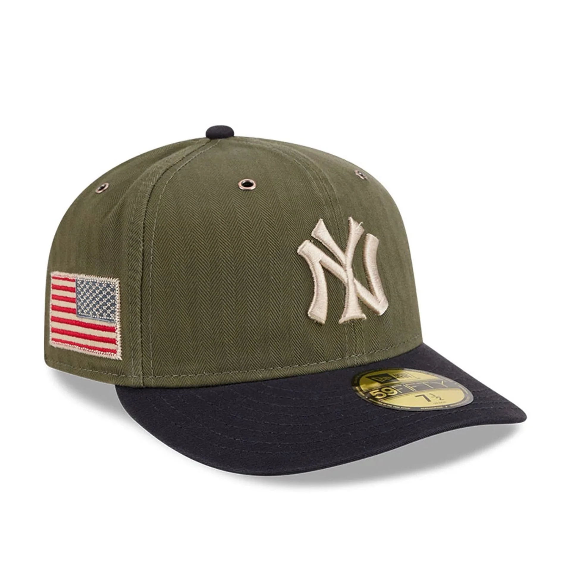 New York Yankees MLB American Herringbone Green 59FIFTY Fitted Cap
