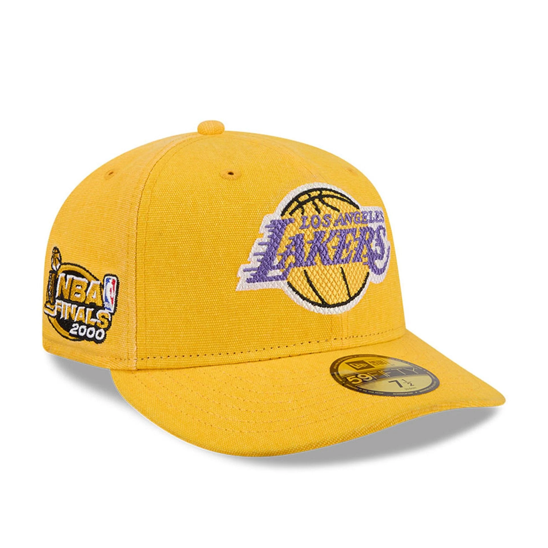 LA Lakers NBA Hardwood Classic Yellow 59FIFTY Fitted Cap