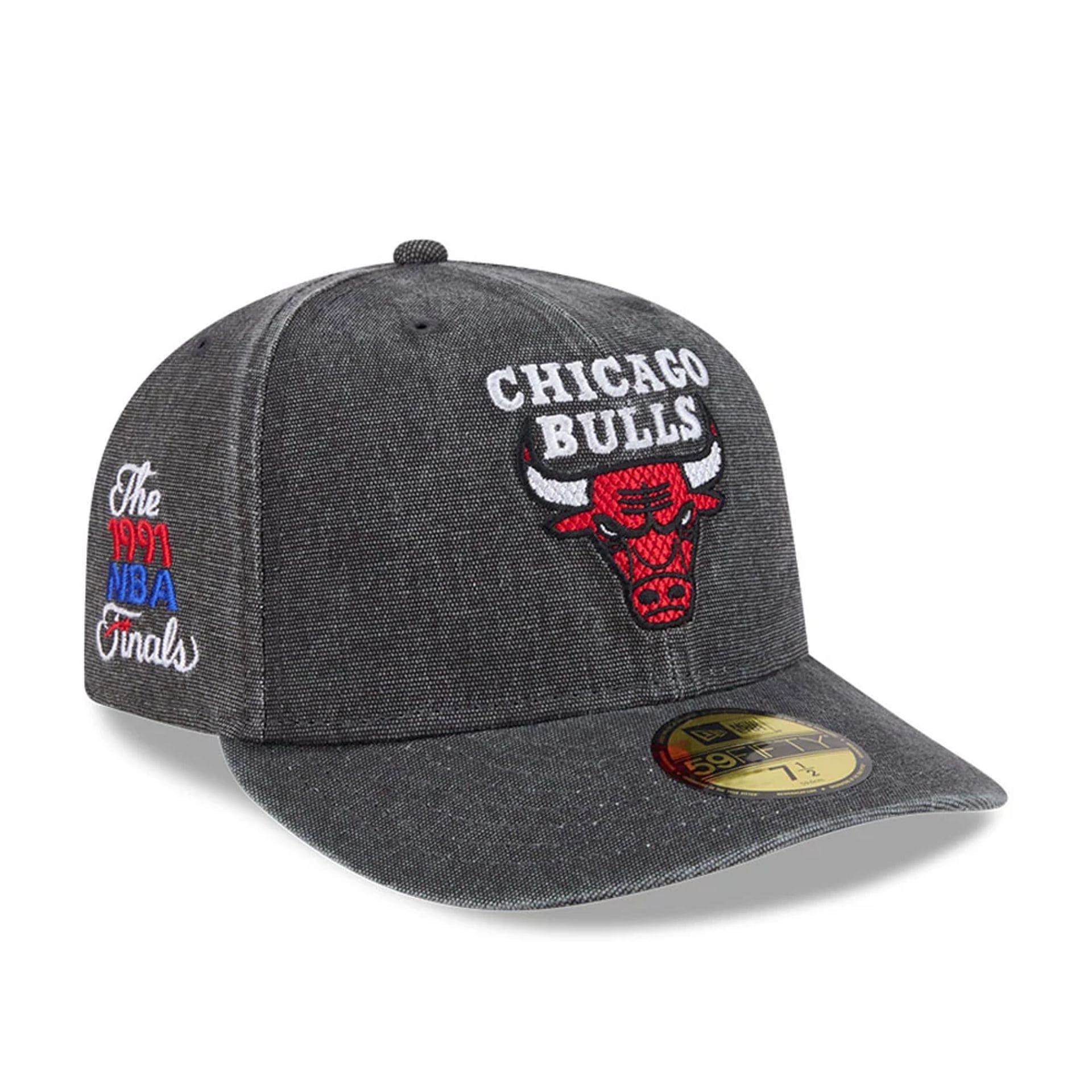 Bulls NBA Hardwood Classic Black 59FIFTY Fitted Cap