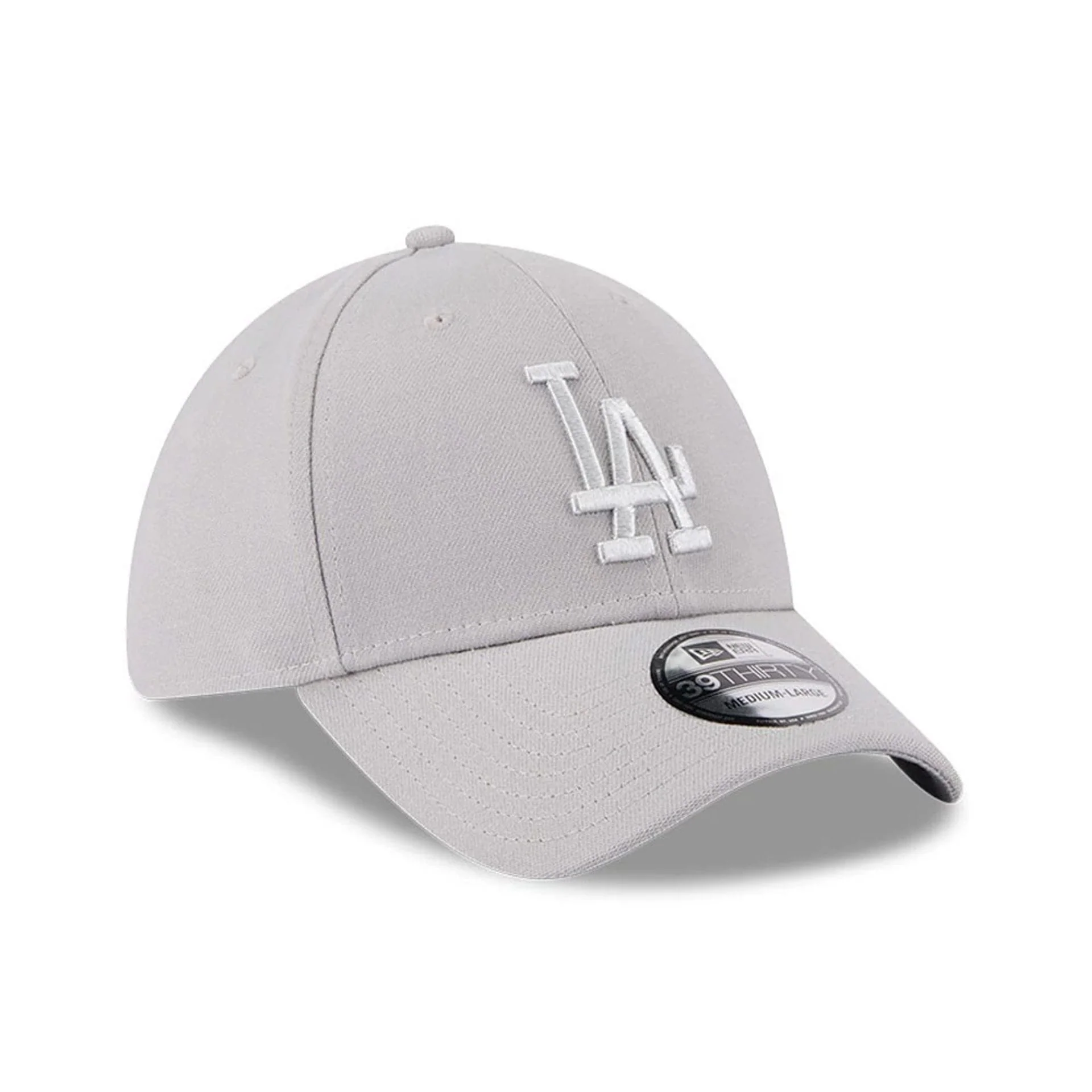LA Dodgers MLB Metallic Grey 39THIRTY Stretch Fit Cap