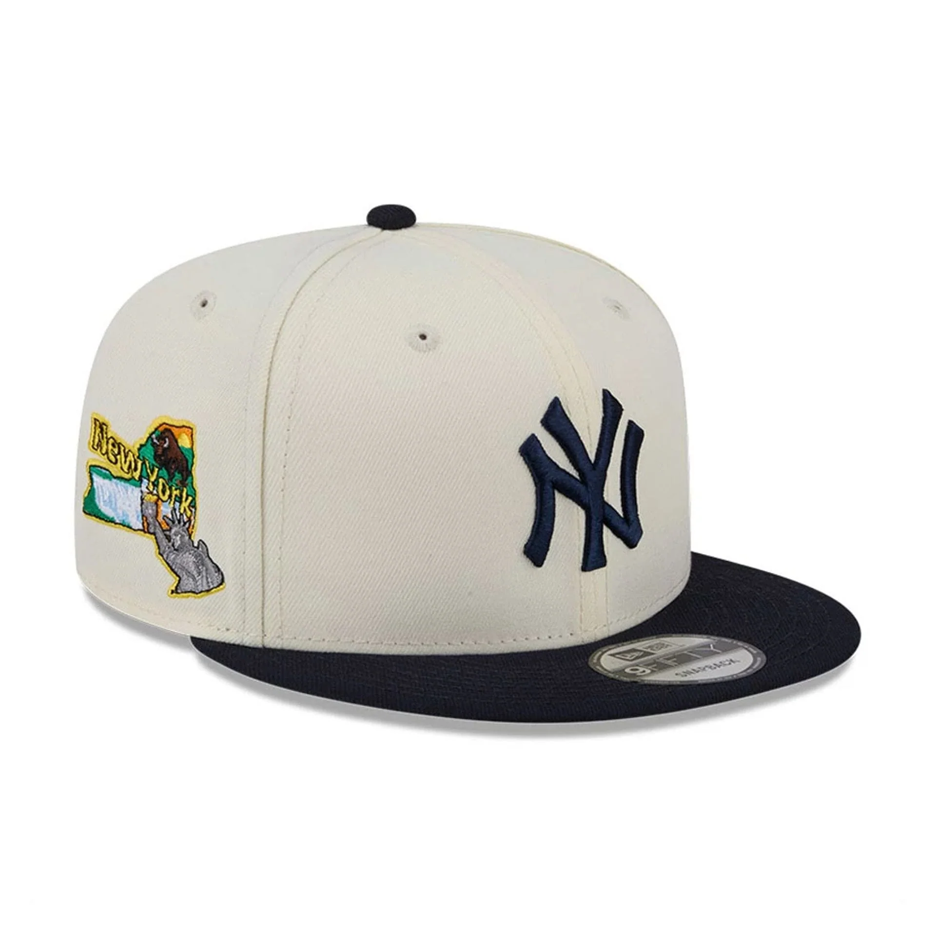 New York Yankees MLB Localized White 9FIFTY Snapback Adjustable Cap