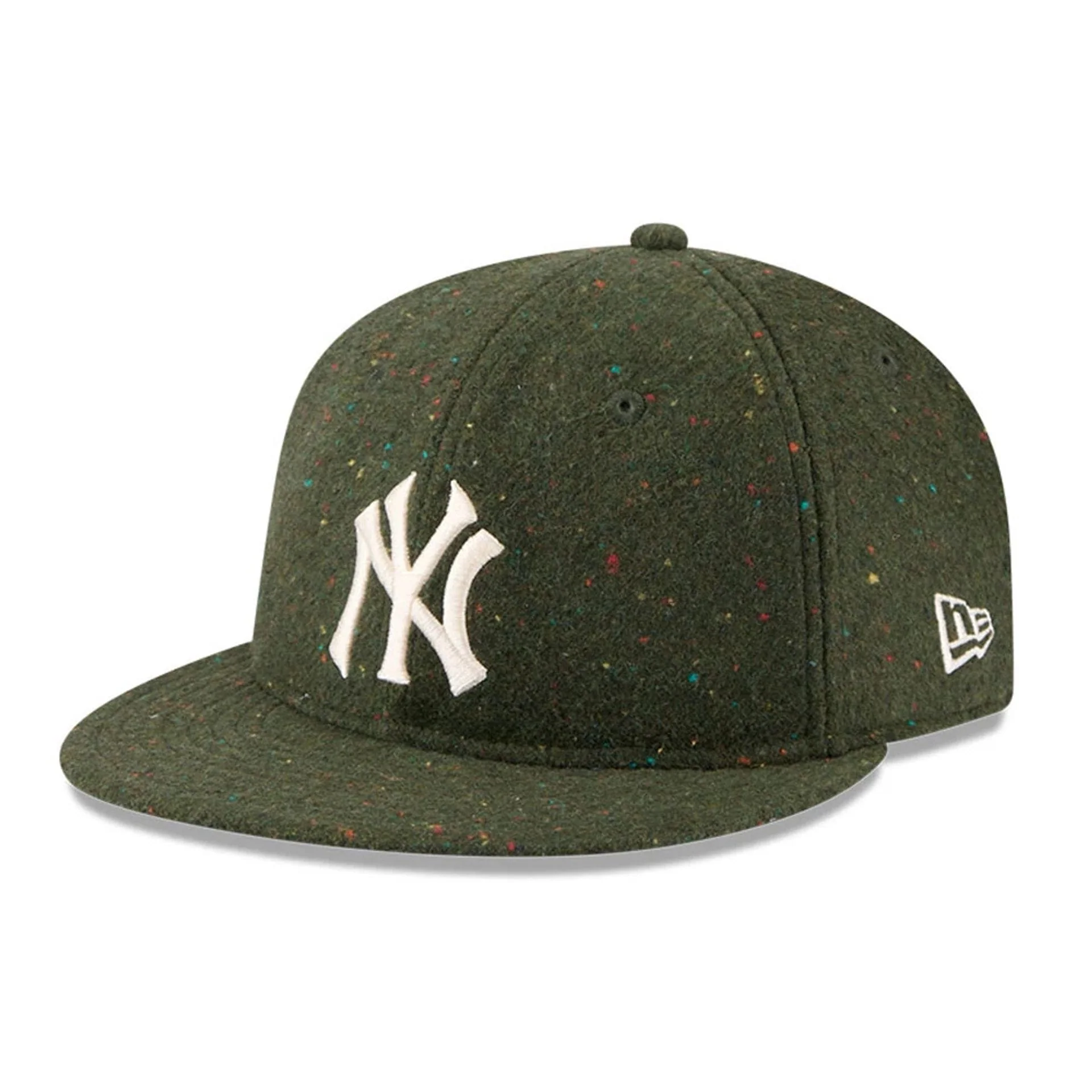 Yankees MLB Speckled Wool Open Green Retro Crown 9FIFTY Adjustable Cap