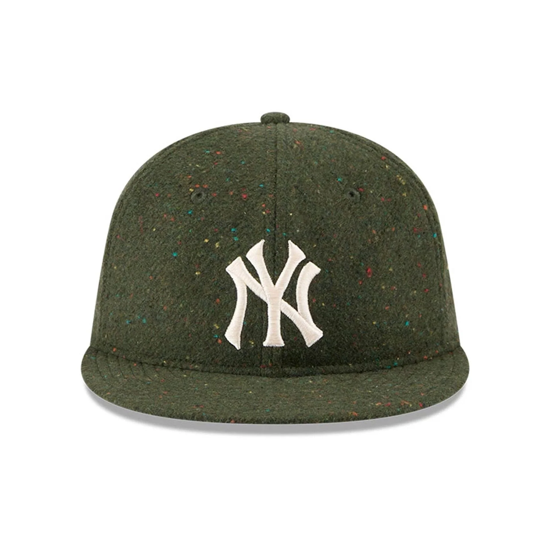 Yankees MLB Speckled Wool Open Green Retro Crown 9FIFTY Adjustable Cap