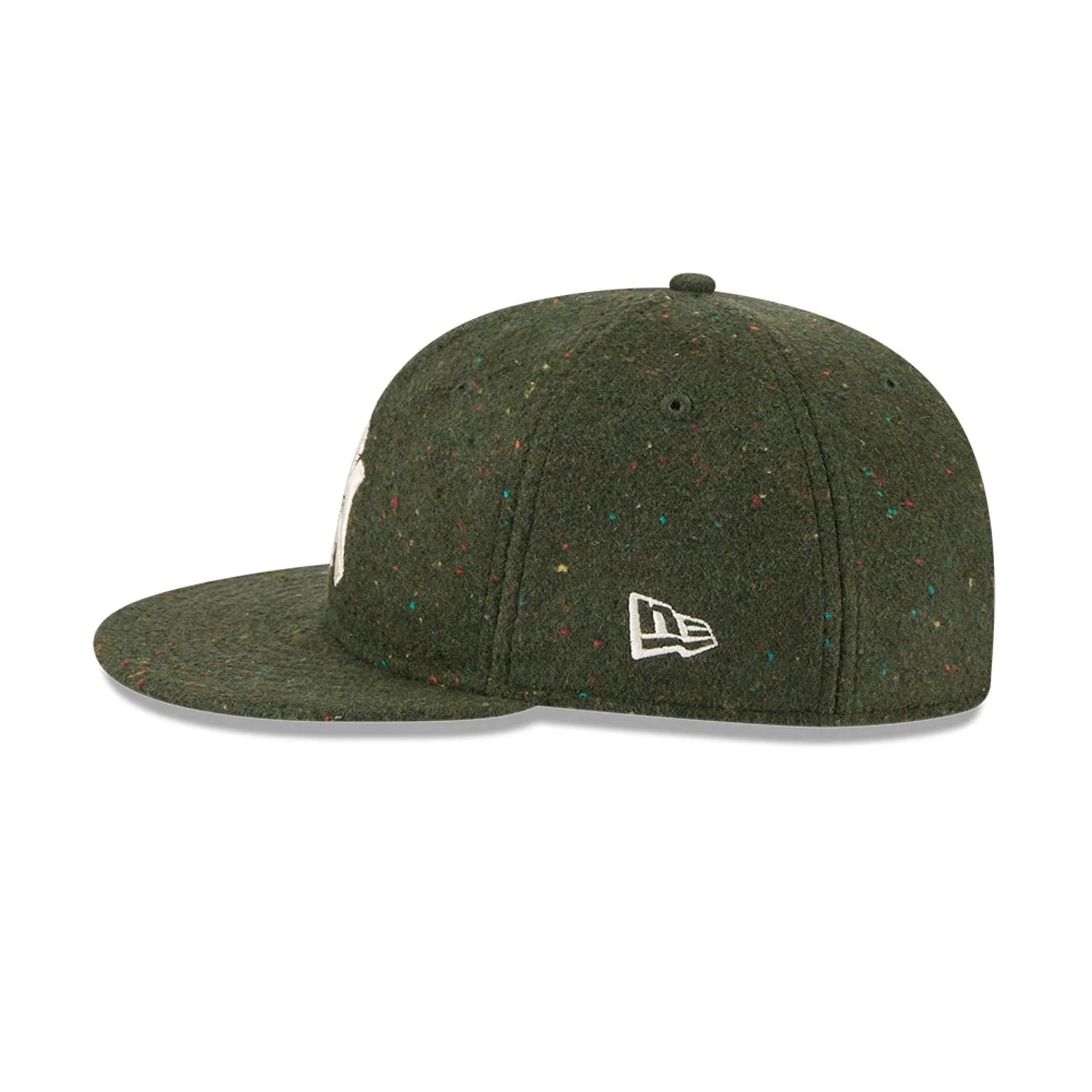 Yankees MLB Speckled Wool Open Green Retro Crown 9FIFTY Adjustable Cap
