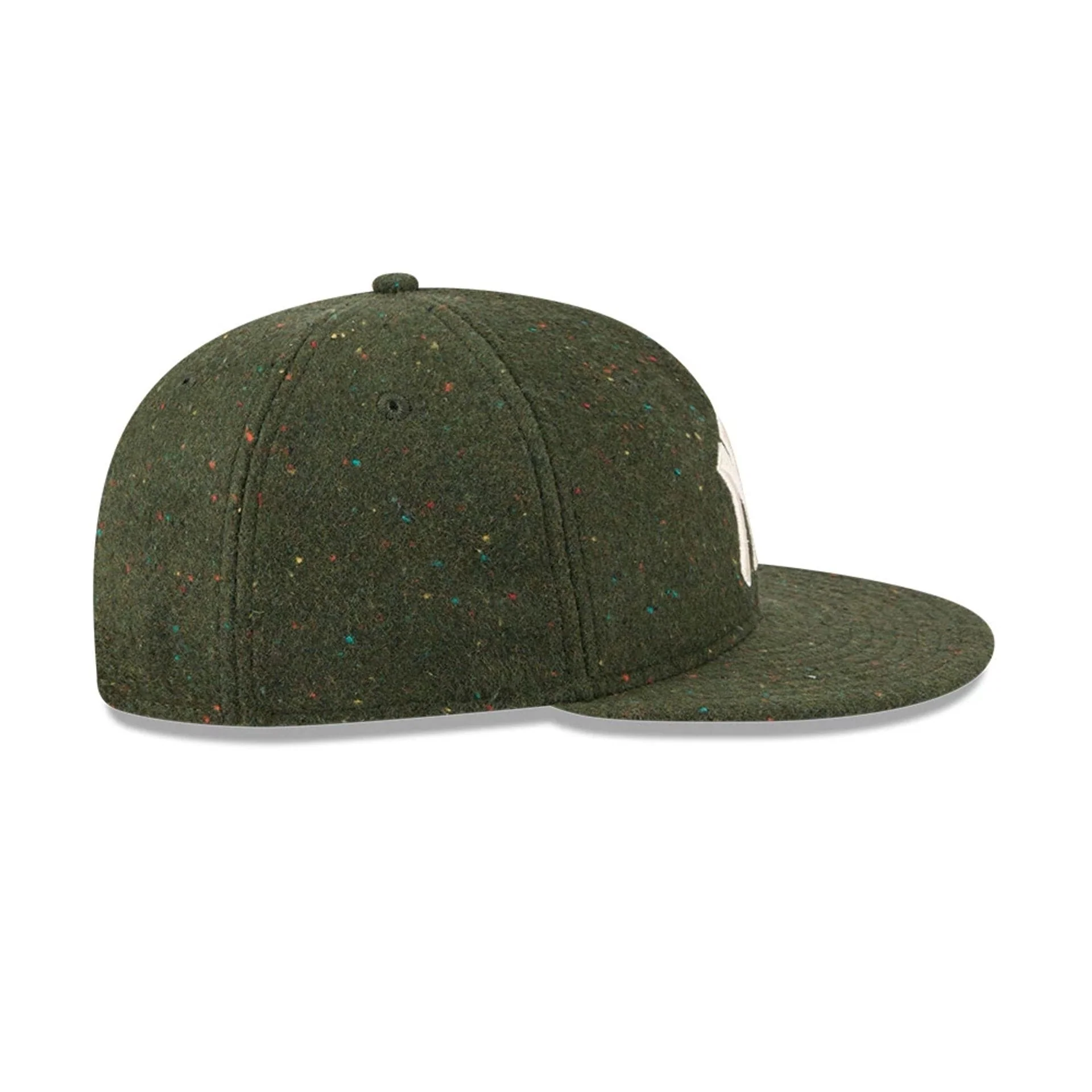 Yankees MLB Speckled Wool Open Green Retro Crown 9FIFTY Adjustable Cap