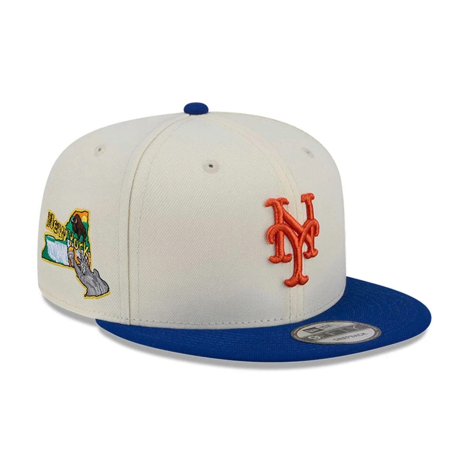 New York Mets MLB Localized White 9FIFTY Snapback Adjustable Cap