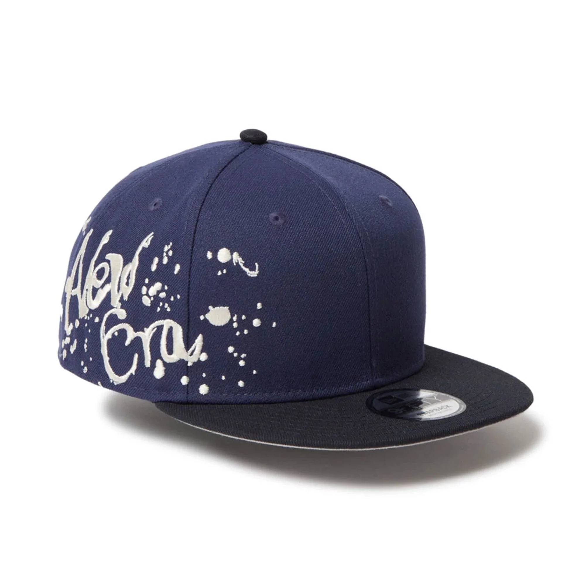 New Era Dripping Emblem Navy 9FIFTY Snapback Adjustable Cap