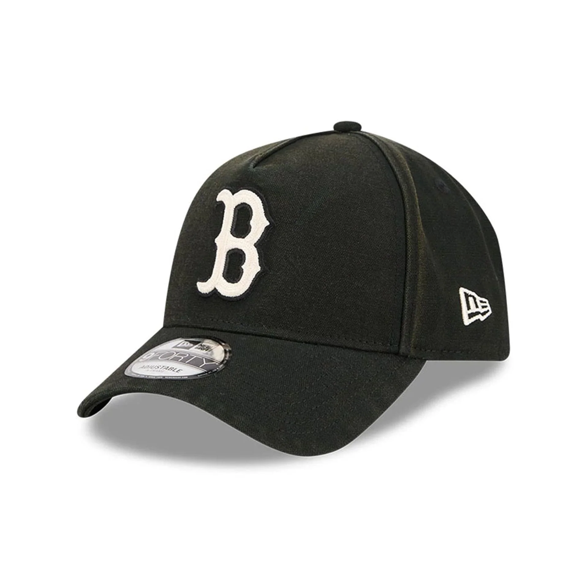Boston Red Sox MLB Washed Canvas Black 9FORTY A-Frame Adjustable Cap