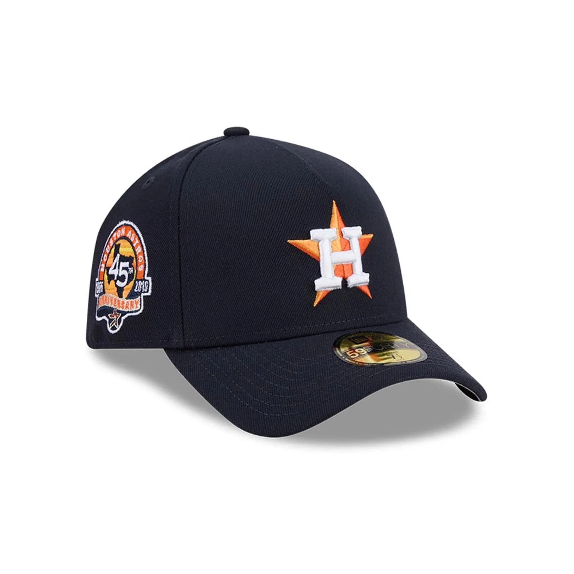 Houston Astros MLB Team Side Navy 59FORTY A-Frame Fitted Cap
