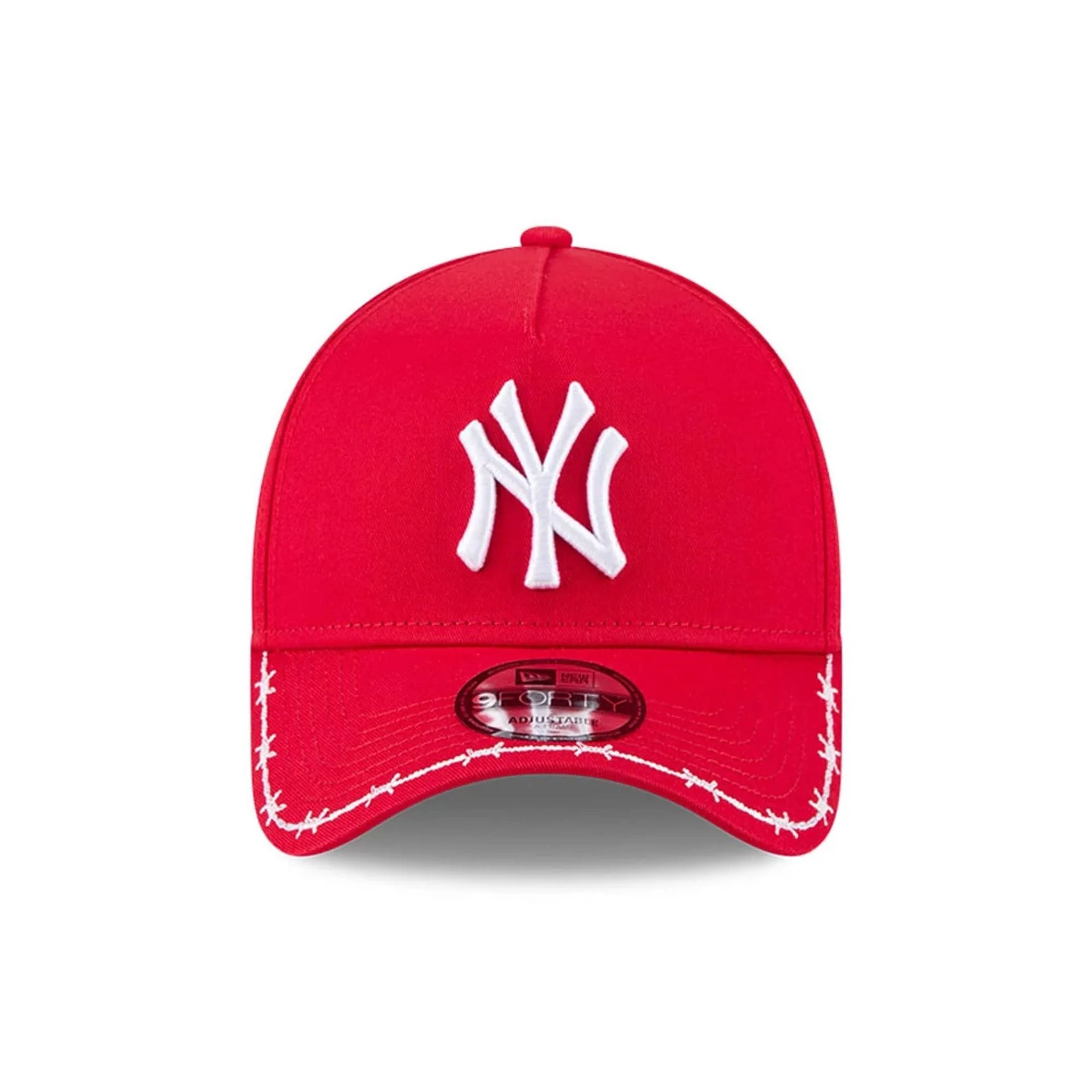 6554-new-york-yankees-mlb-barb-visor-red-9forty-a-frame-adjustable-cap-3.webp New York Yankees MLB Barb Visor Red 9FORTY A-Frame Adjustable Cap