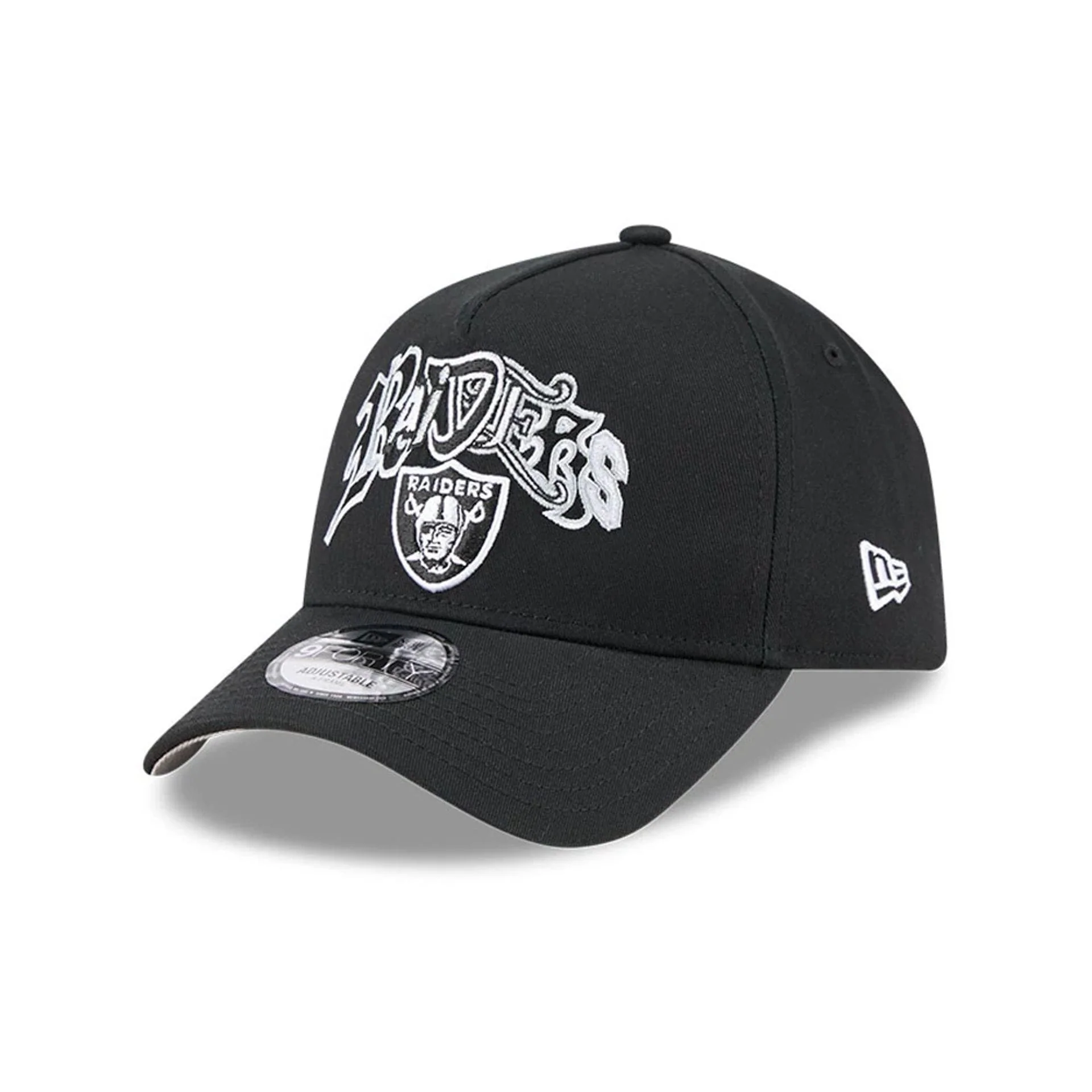 6560-las-vegas-raiders-nba-multi-letter-black-9forty-a-frame-adjustable-cap-1.webp Las Vegas Raiders NBA Multi Letter Black 9FORTY A-Frame Adjustable Cap