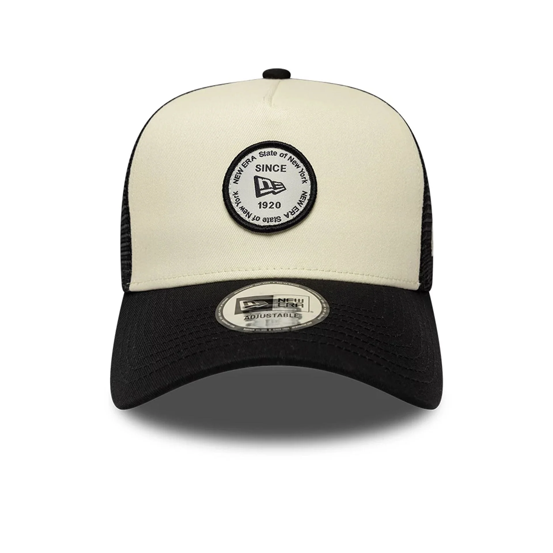 6561-new-era-round-patch-white-9forty-a-frame-trucker-adjustable-cap-2.webp New Era Round Patch White 9FORTY A-Frame Trucker Adjustable Cap