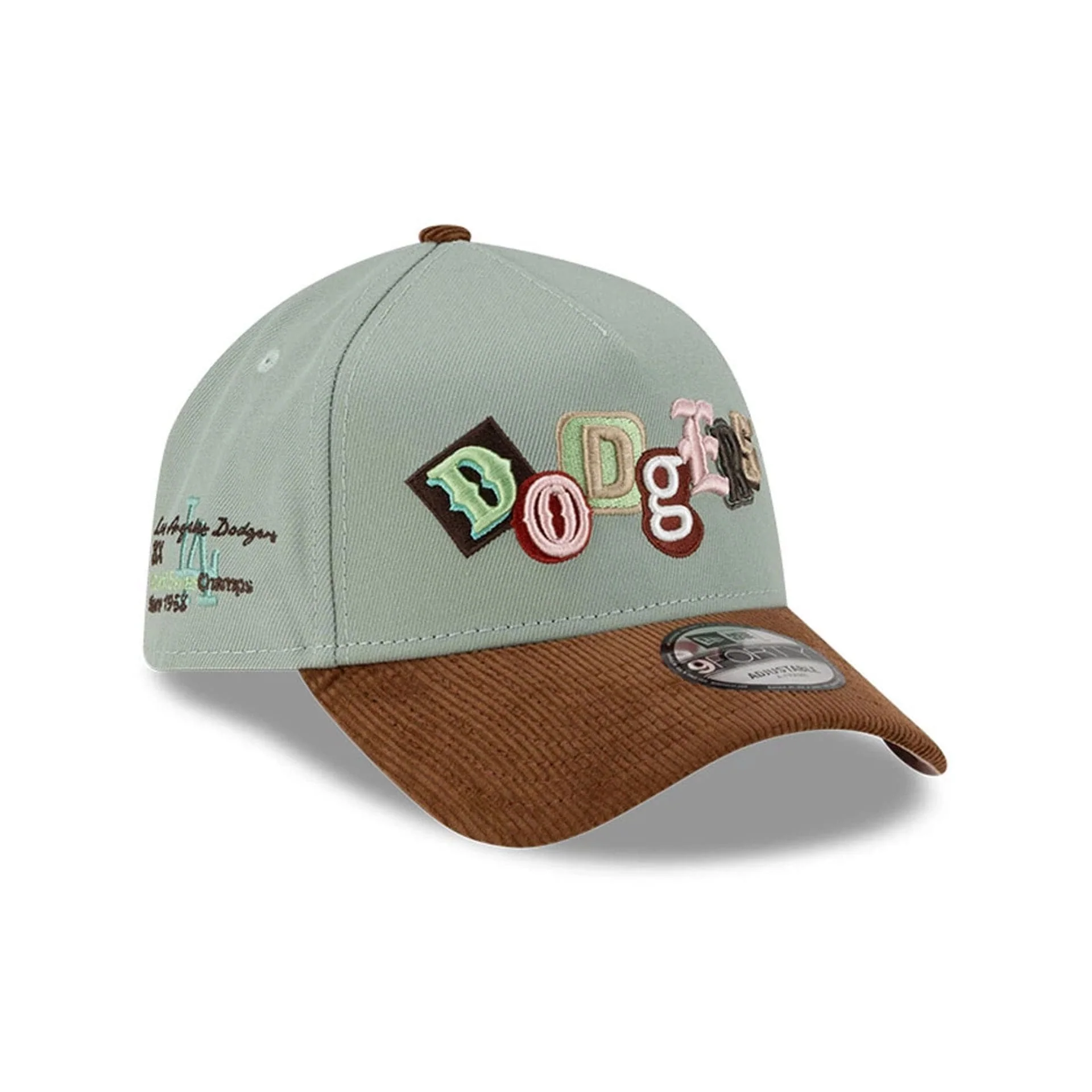 LA Dodgers MLB DIY Note Dark Brown 9FORTY A-Frame Cap