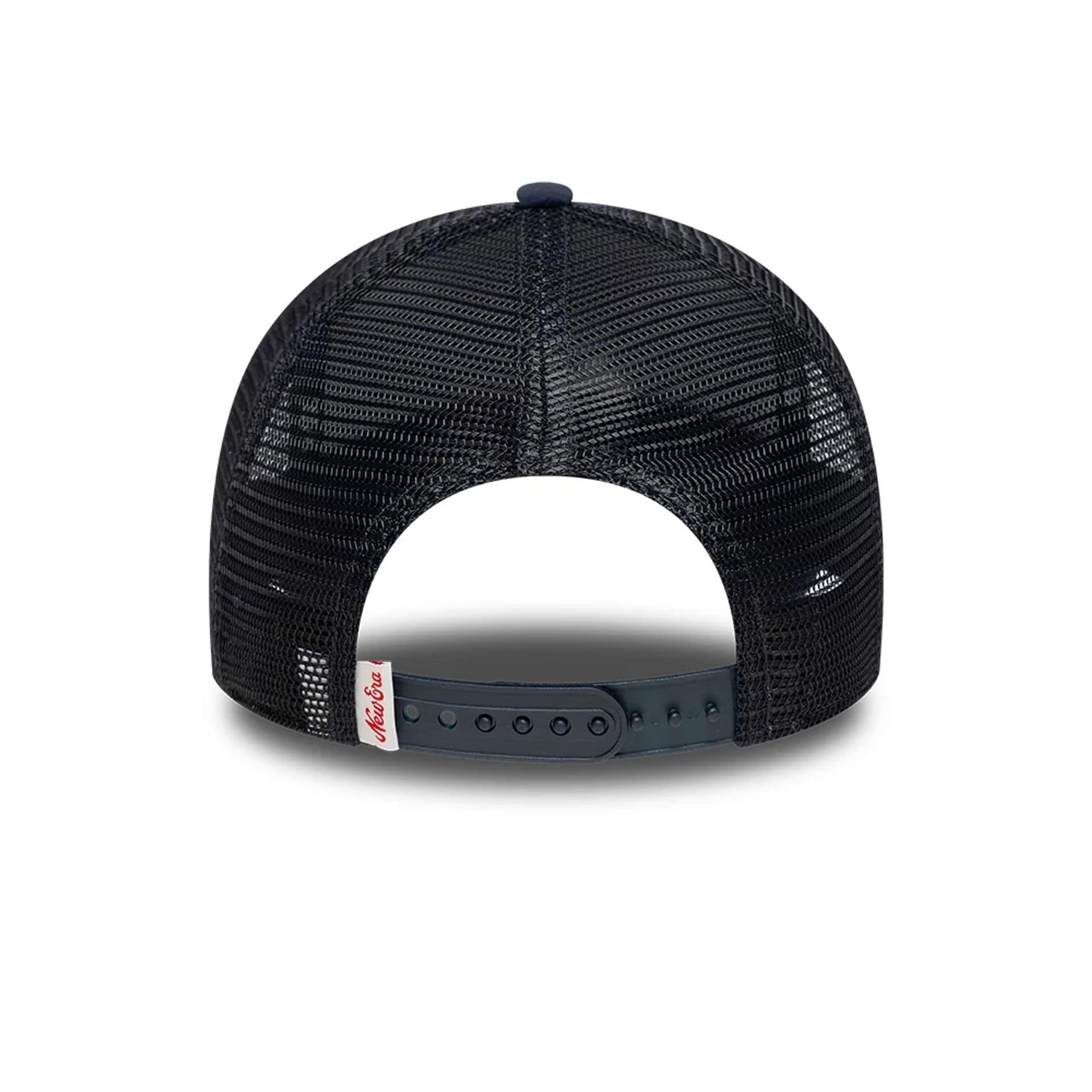6644-new-era-oval-patch-navy-9forty-a-frame-trucker-adjustable-cap-4.jpg New Era Oval Patch Navy 9FORTY A-Frame Trucker Adjustable Cap
