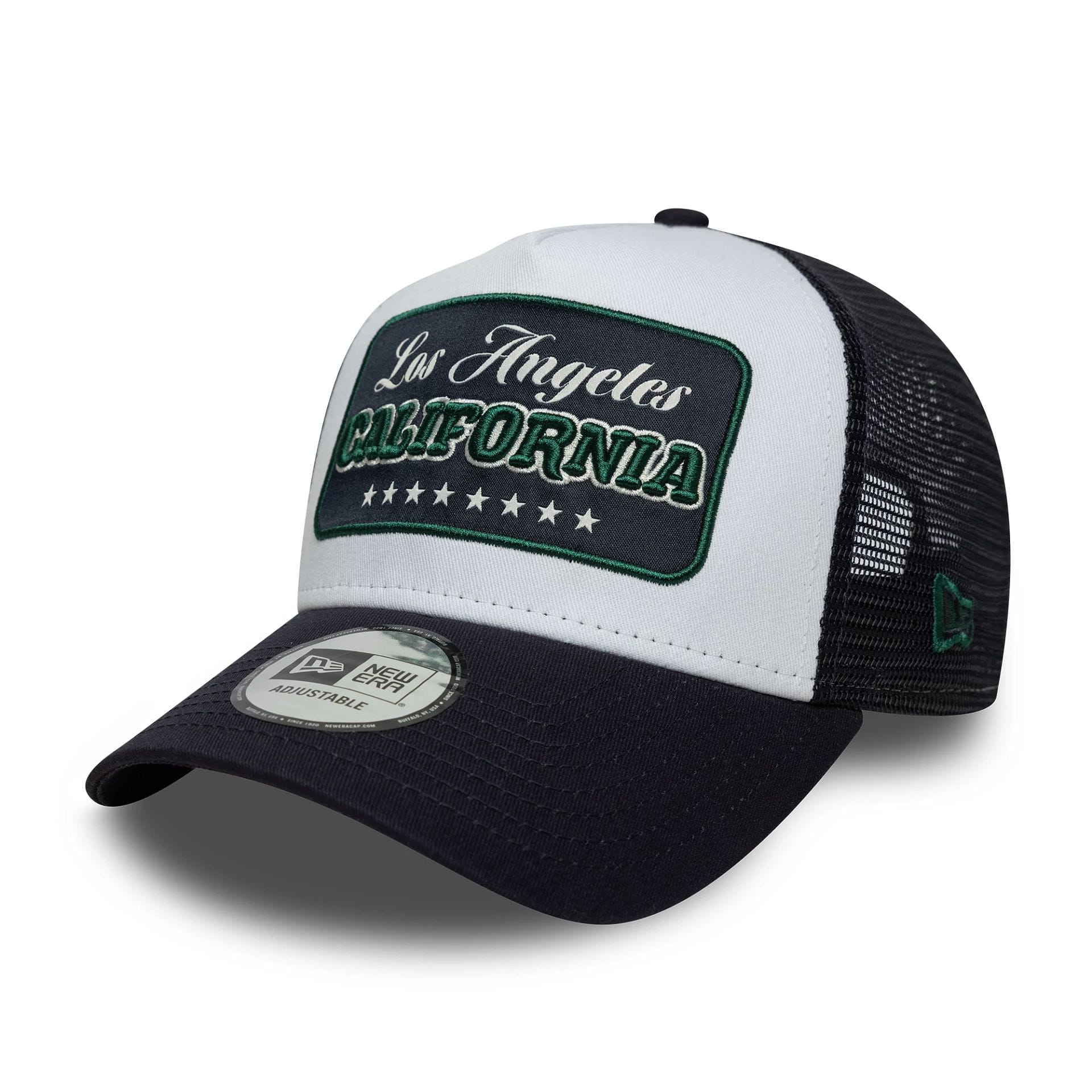 New Era Location Patch Navy 9FORTY A-Frame Trucker Cap
