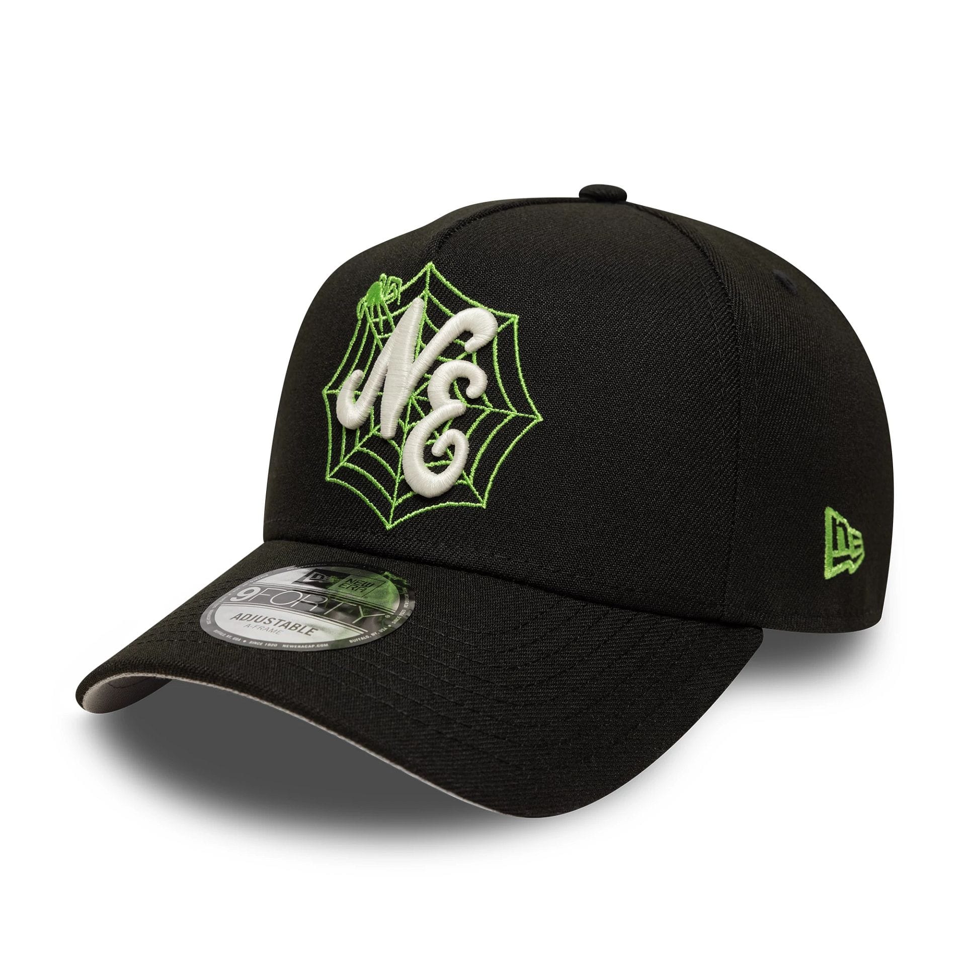 New Era Spider Black 9FORTY A-Frame Adjustable Cap